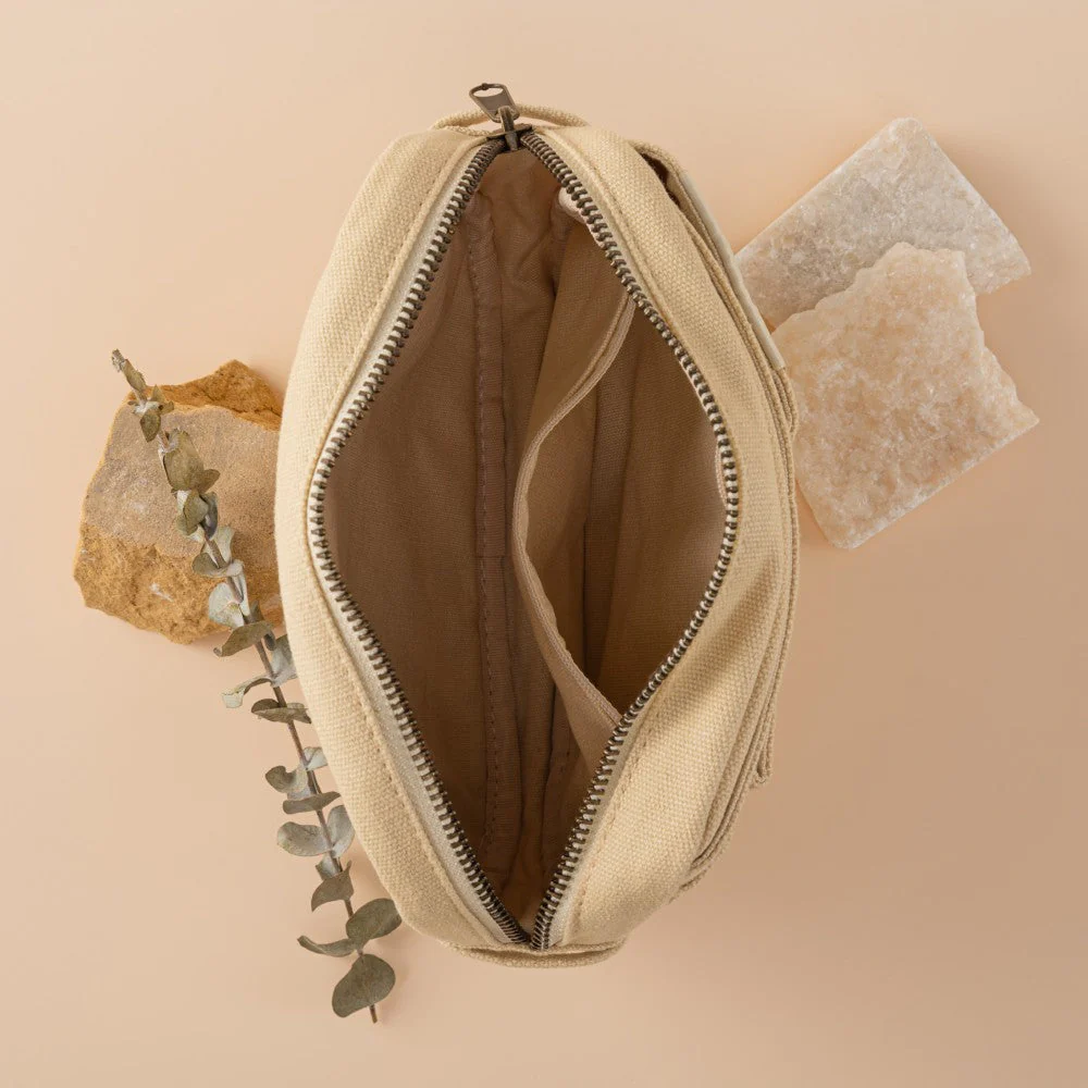 Hinoki - Cream Canvas Travel Pouch - Image 12