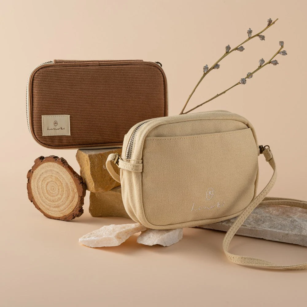 Hinoki - Cream Canvas Travel Pouch - Image 15