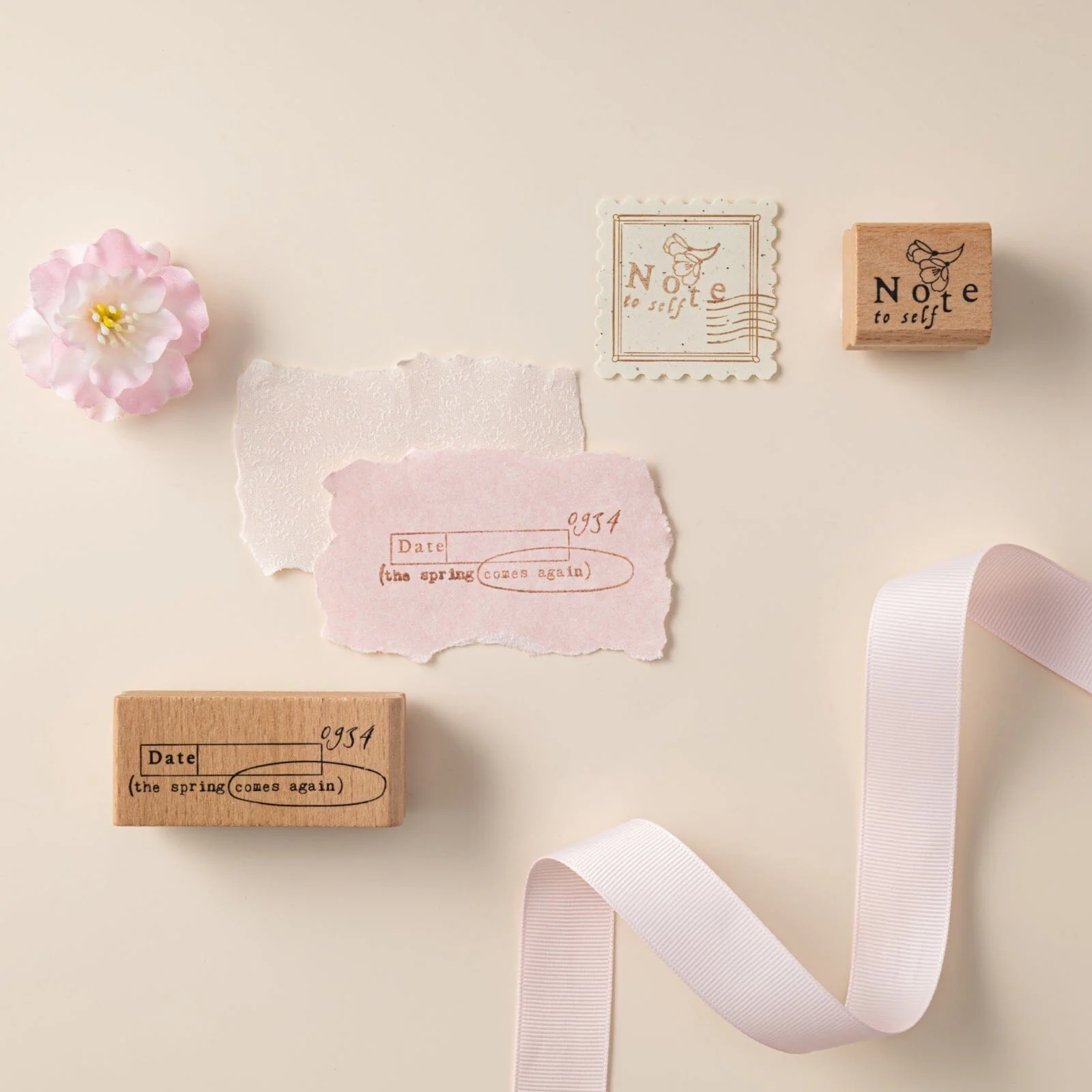 Hinoki - ‘Into the Blossom’ Wooden Stamps Set - Image 11