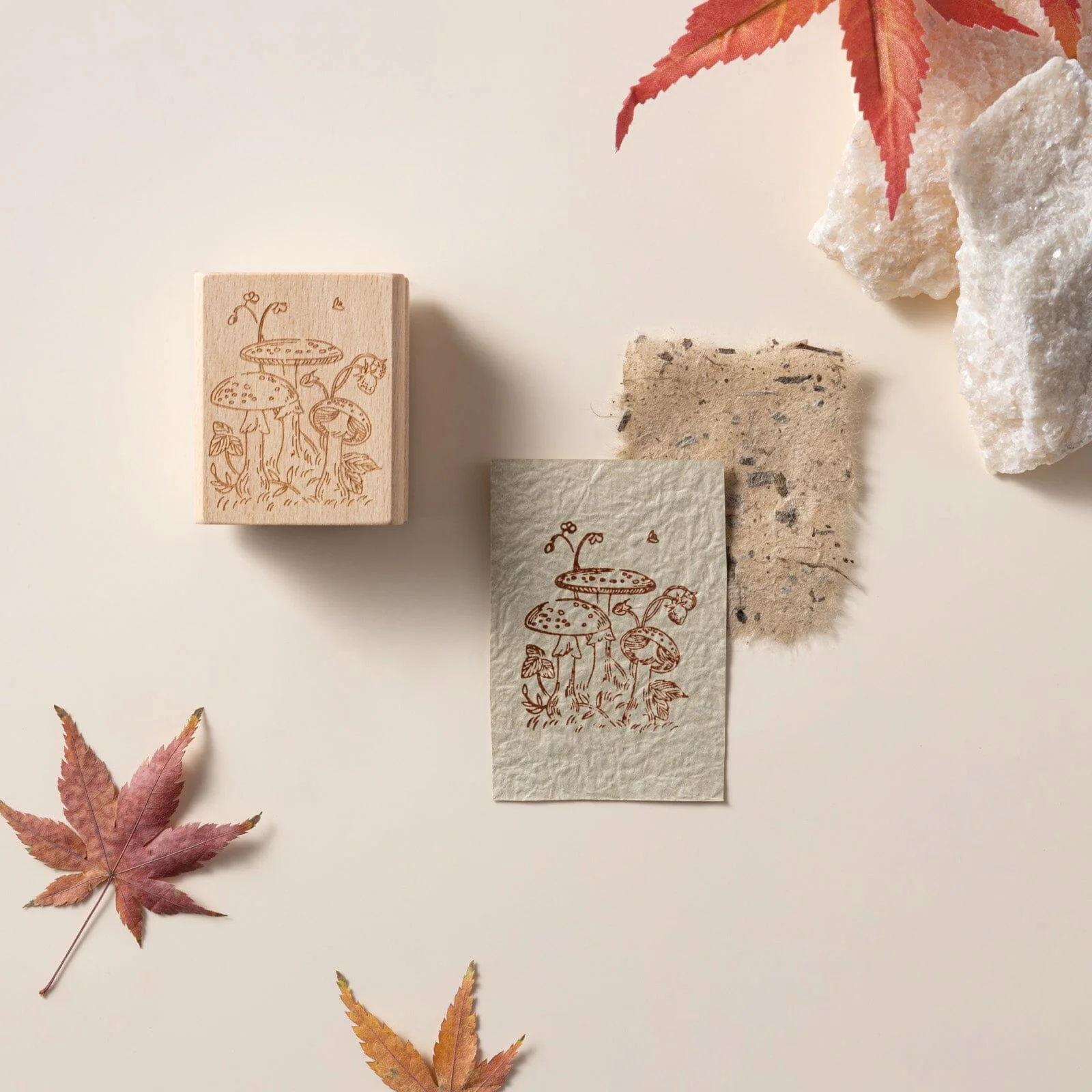 Hinoki - ‘Into the Fall’ Engraved Wooden Stamps Set - Image 11