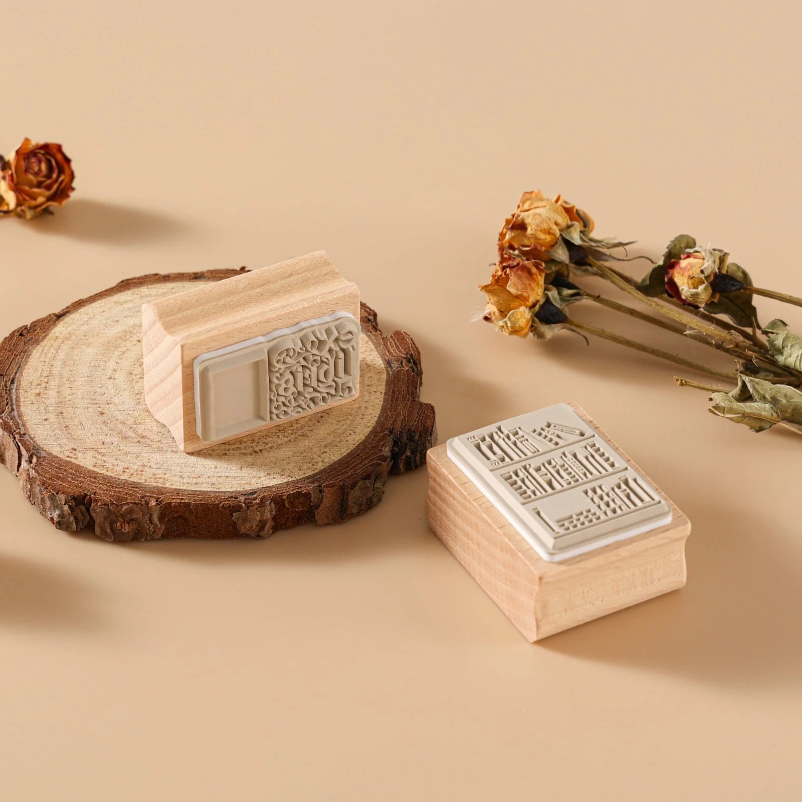 Hinoki - ‘Into the Library’ Engraved Wooden Stamp Set - Image 6