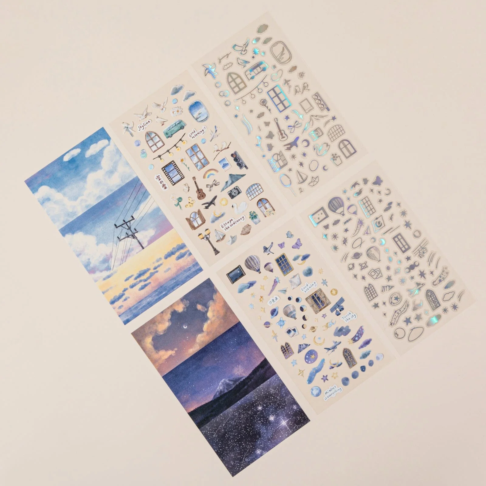 Hinoki - ‘Into the Sky’ Day and Night Sticker Set - Image 6