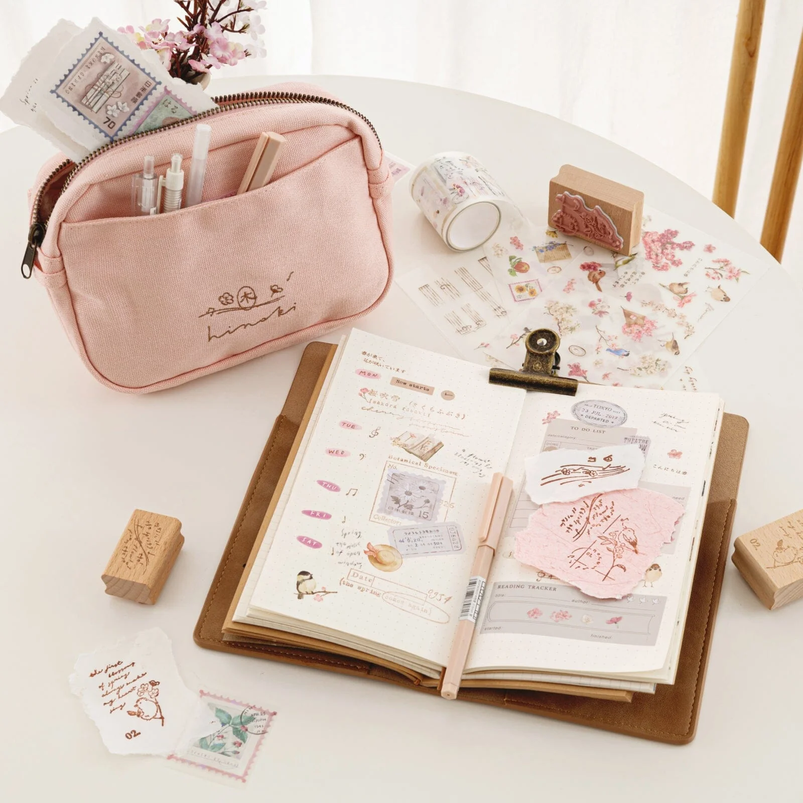 Hinoki - ‘Into the Song' Engraved Wooden Stamps Set - Image 17