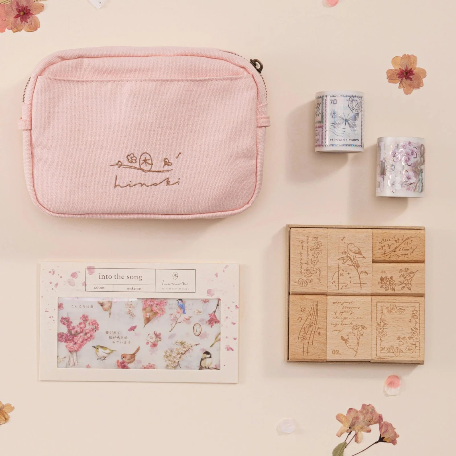 Hinoki - ‘Into the Song' Engraved Wooden Stamps Set - Image 18