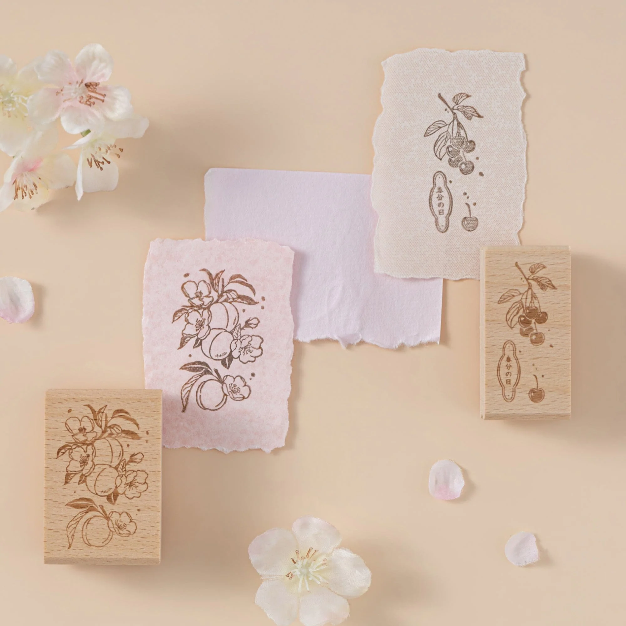 Hinoki - ‘Into the Spring’ Engraved Wooden Stamp Set - Image 10
