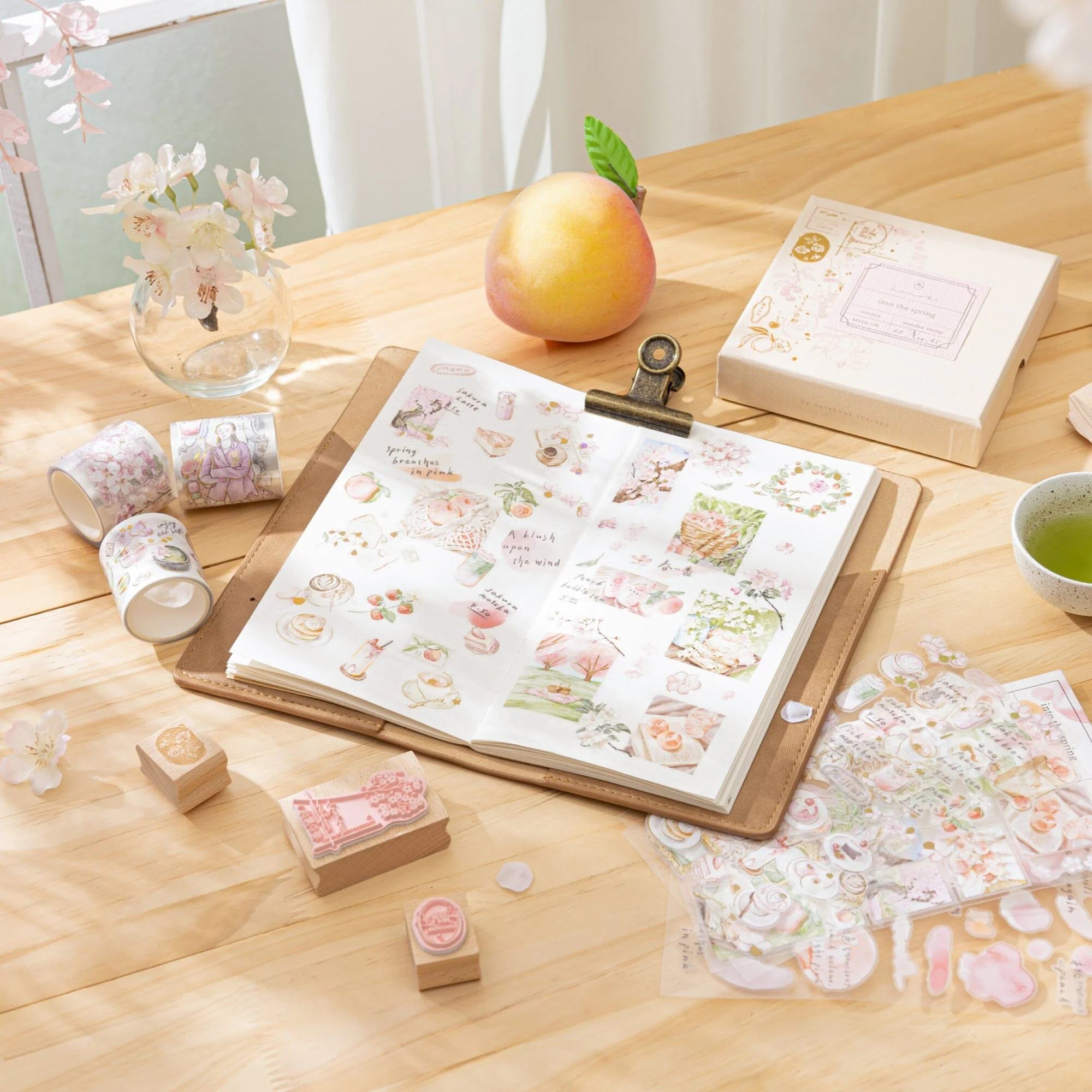 Hinoki - ‘Into the Spring’ Engraved Wooden Stamp Set - Image 15