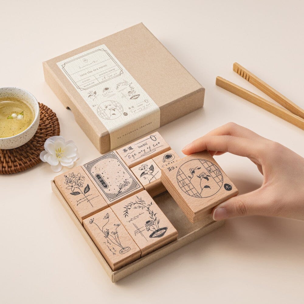 Hinoki - ‘Into the Tea Room' Wooden Stamps - Image 12