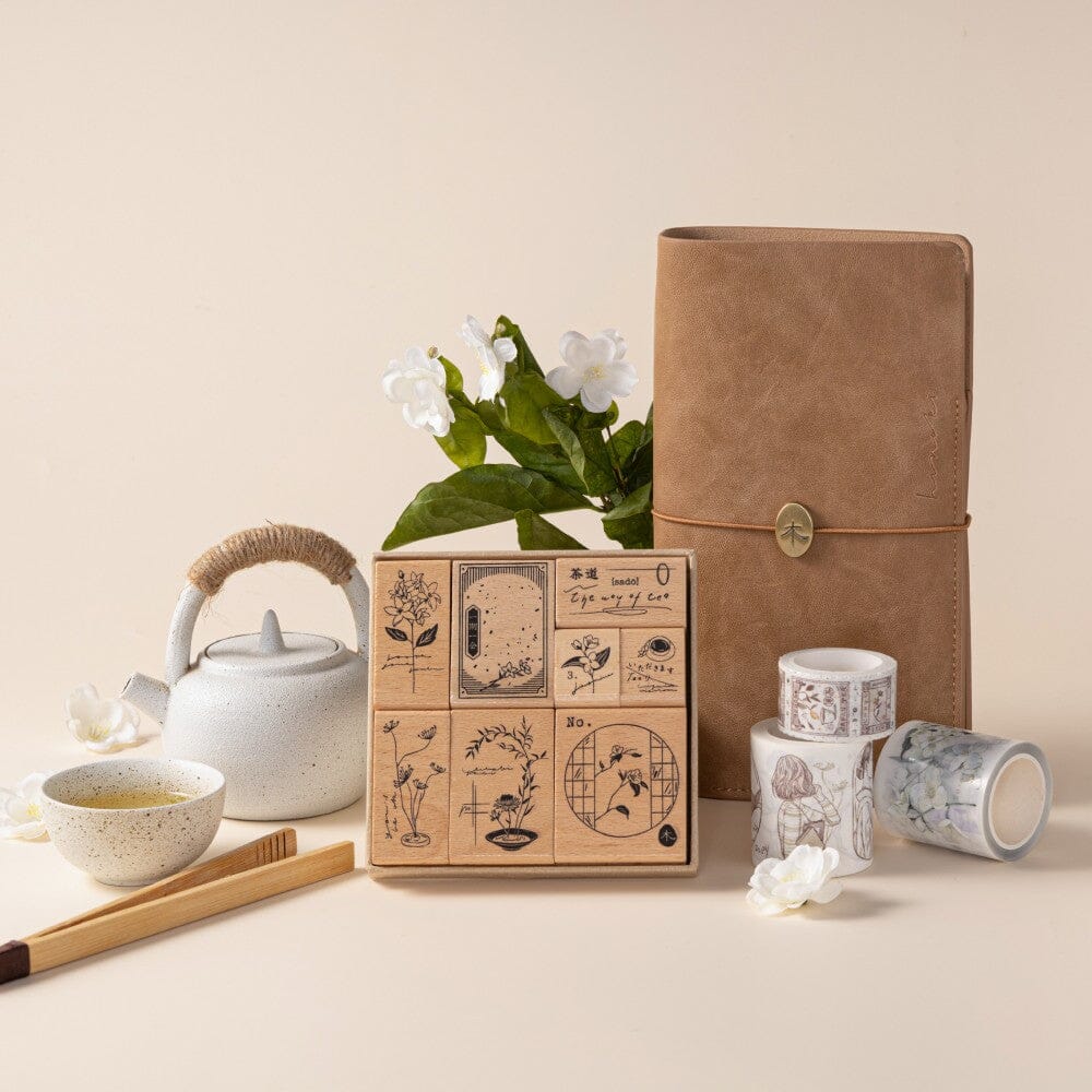 Hinoki - ‘Into the Tea Room' Wooden Stamps - Image 18