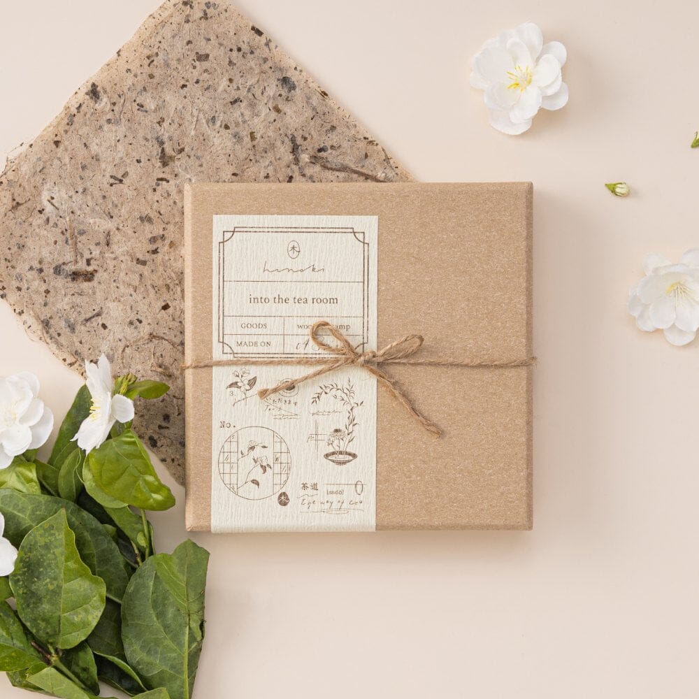 Hinoki - ‘Into the Tea Room' Wooden Stamps - Image 2