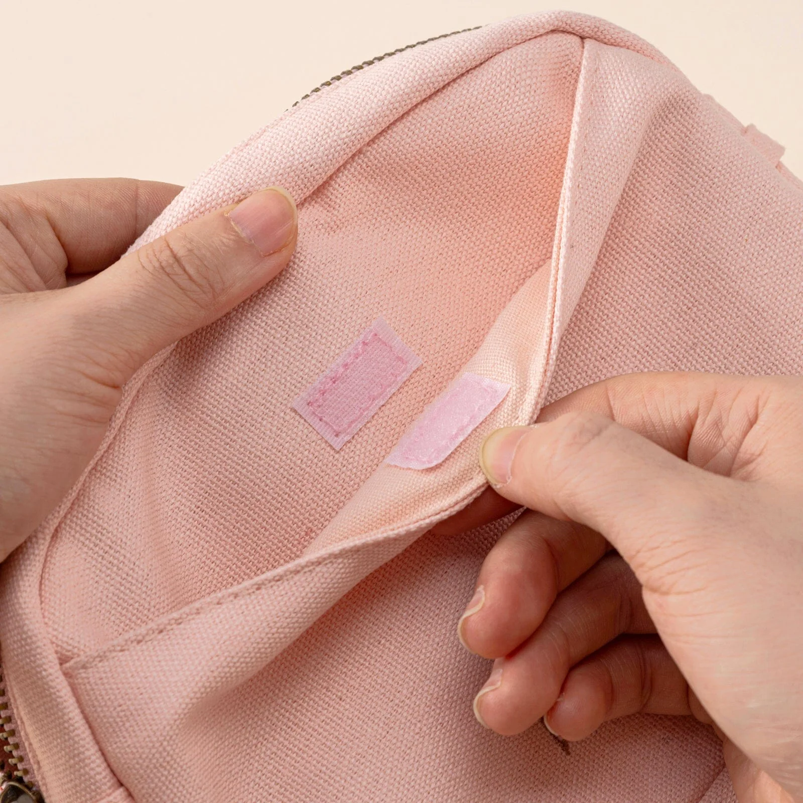 Hinoki - Pink Canvas Travel Pouch - Image 10