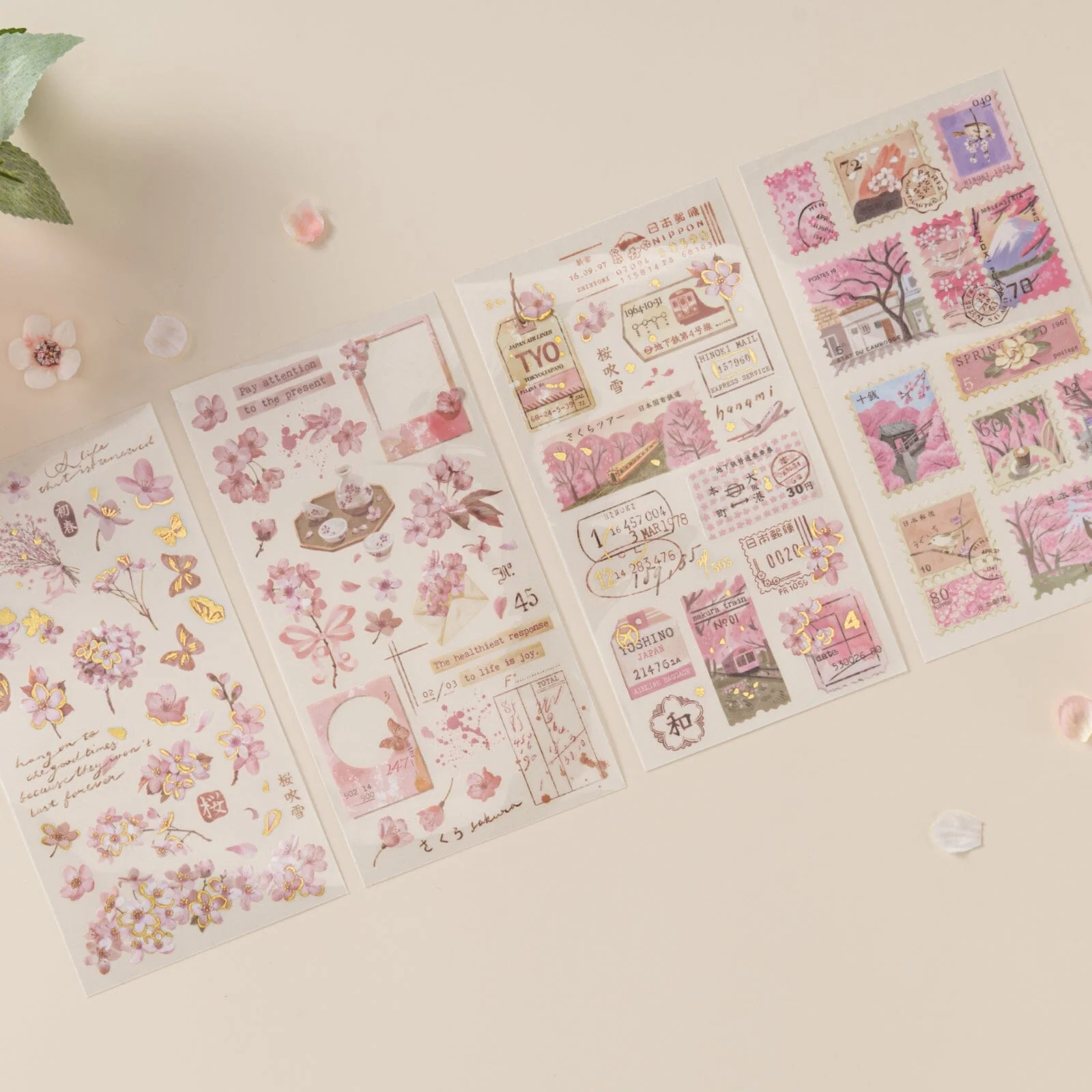 Hinoki - ‘Sakura Haze’ Print-On Sticker Set - Image 2