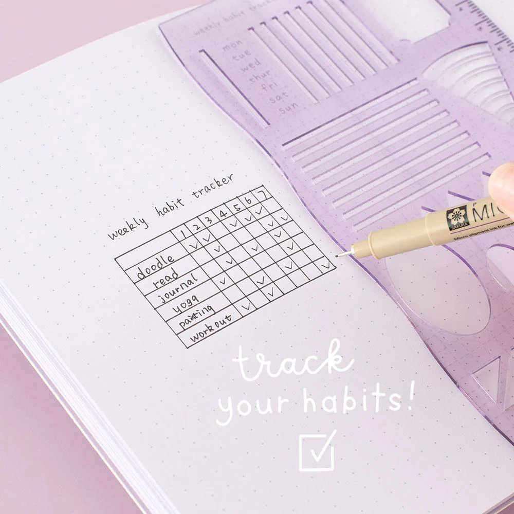 Tsuki Bullet Journal Stencil Set ☾ - Image 8