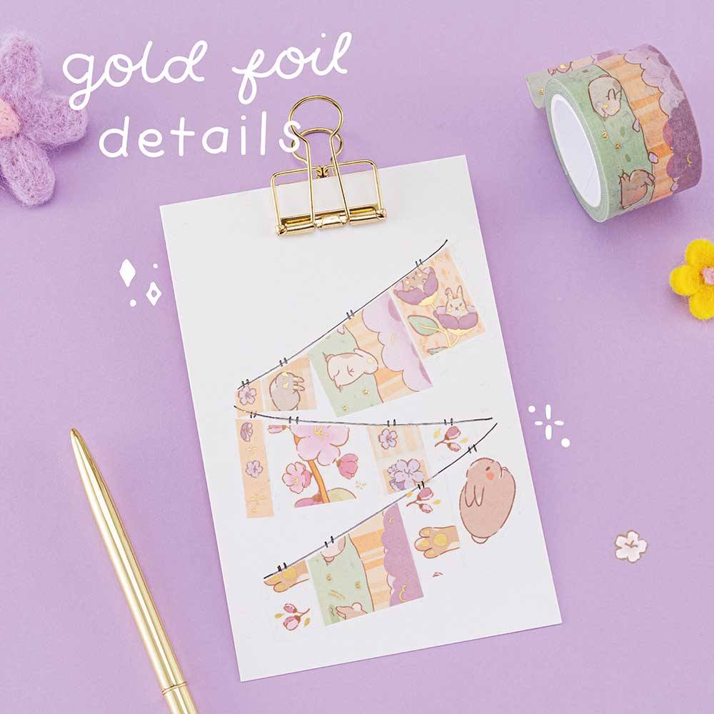Tsuki ‘Bunny Blush’ Washi Tape Set ☾ x @blossom_bujo - Image 12