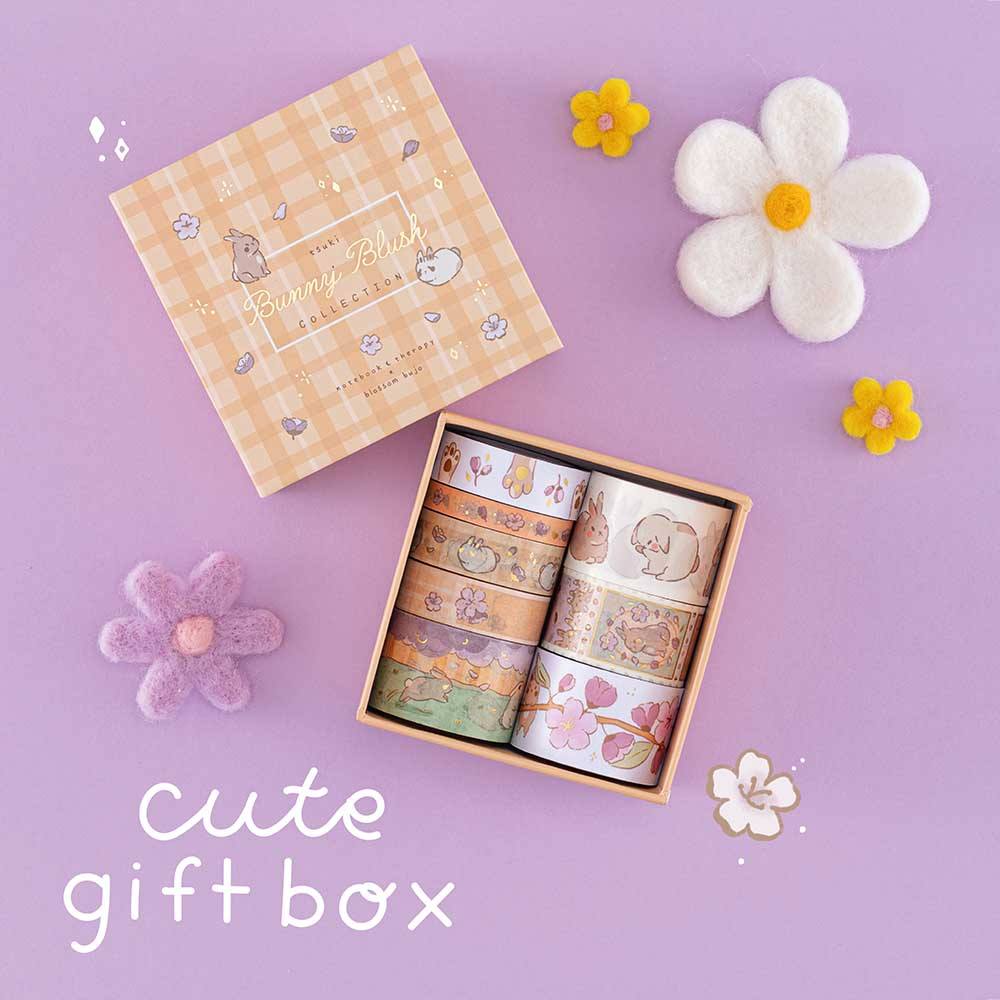 Tsuki ‘Bunny Blush’ Washi Tape Set ☾ x @blossom_bujo - Image 13