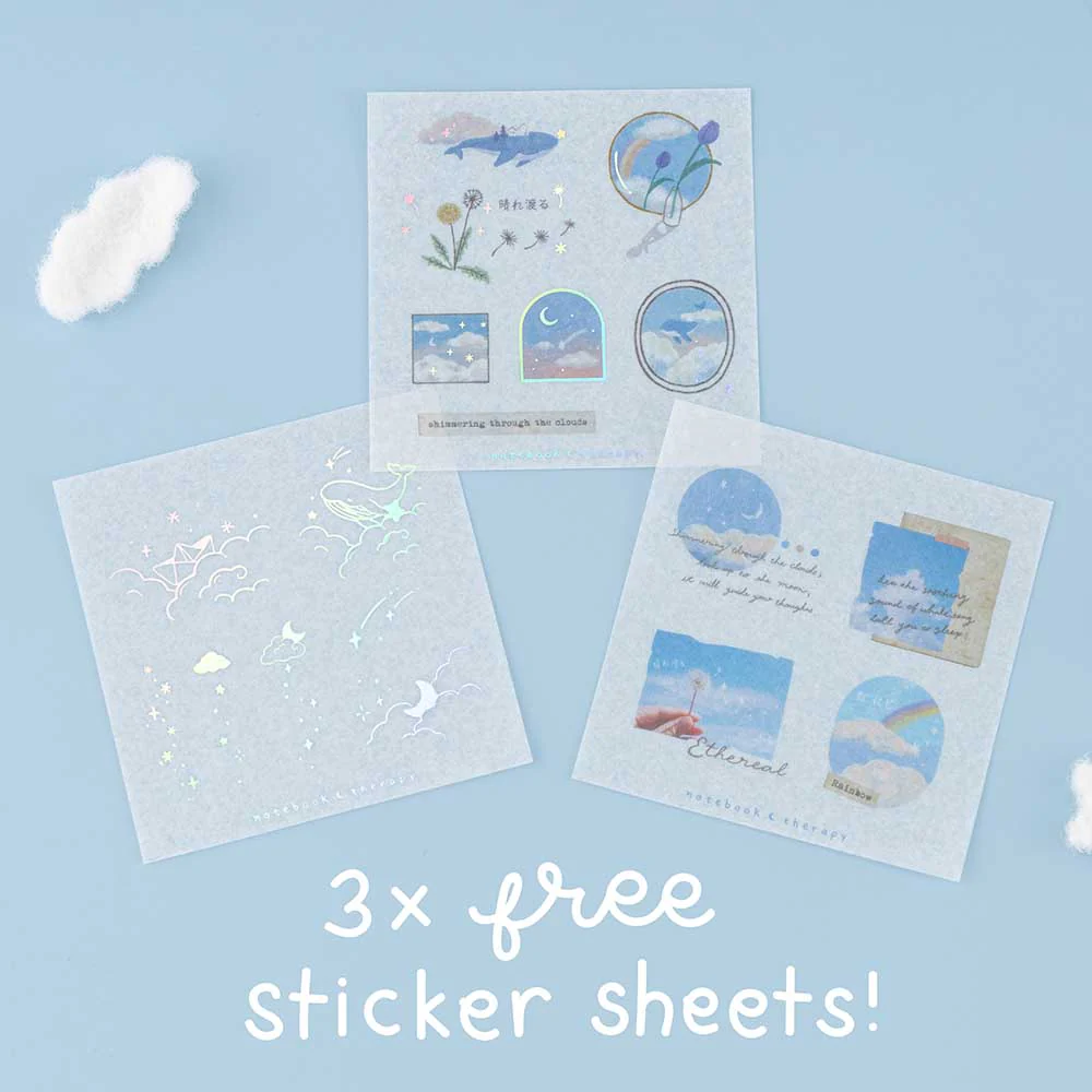 Tsuki ‘Cloud Dreamland’ Holographic Washi Tape Set ☾ - Image 11