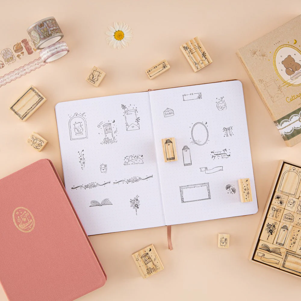 Tsuki ‘Cottage Friends’ Bullet Journal Stamp Set ☾ - Image 4