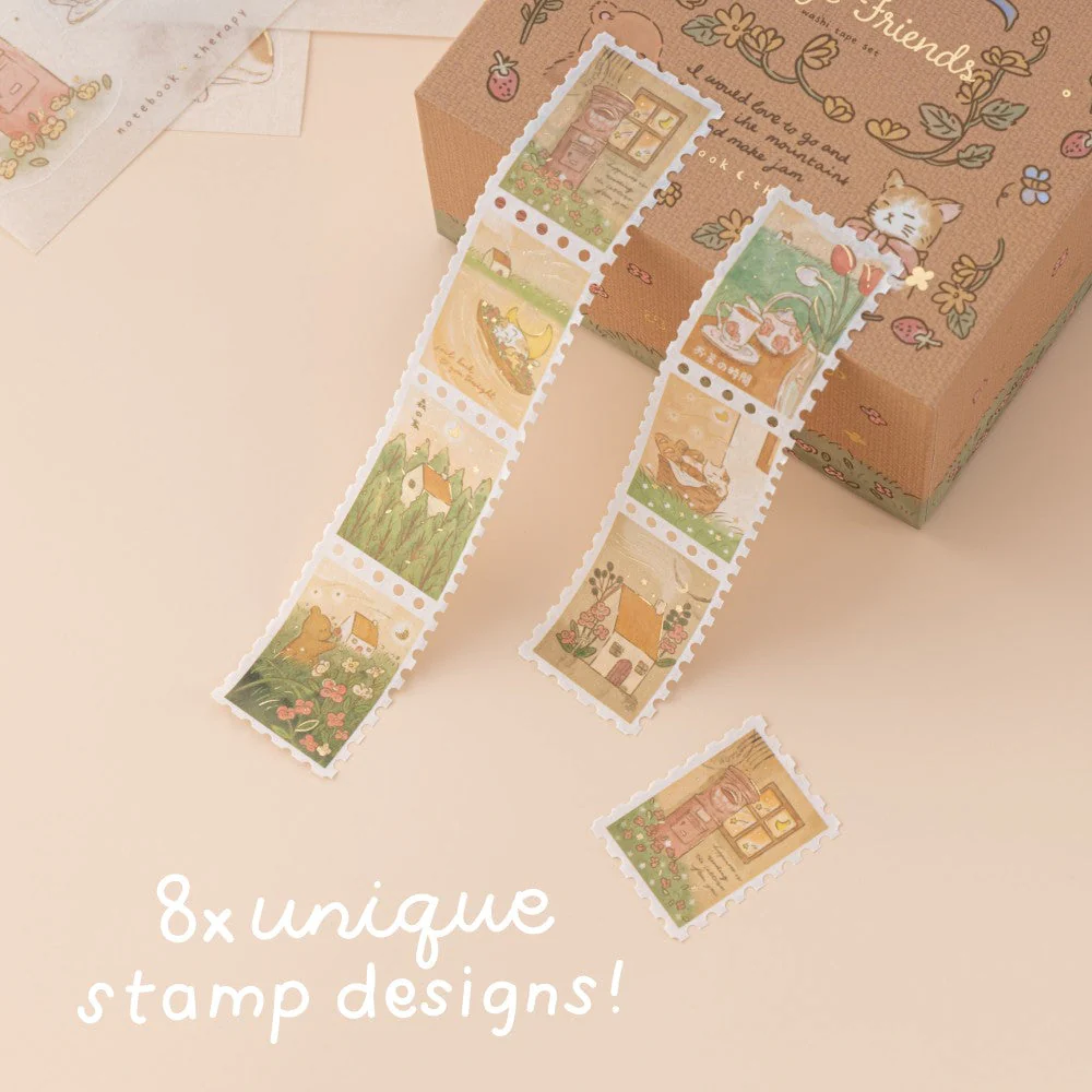 Tsuki ‘Cottage Friends’ Washi Tape Set ☾ - Image 10