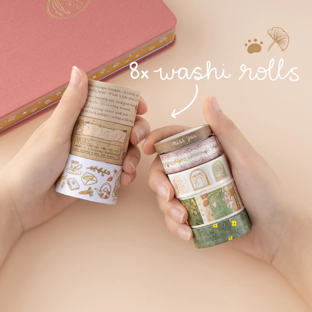 Tsuki ‘Cottage Friends’ Washi Tape Set ☾ - Image 3