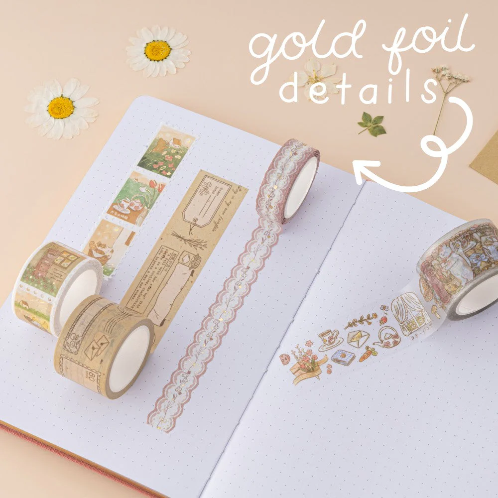 Tsuki ‘Cottage Friends’ Washi Tape Set ☾ - Image 5