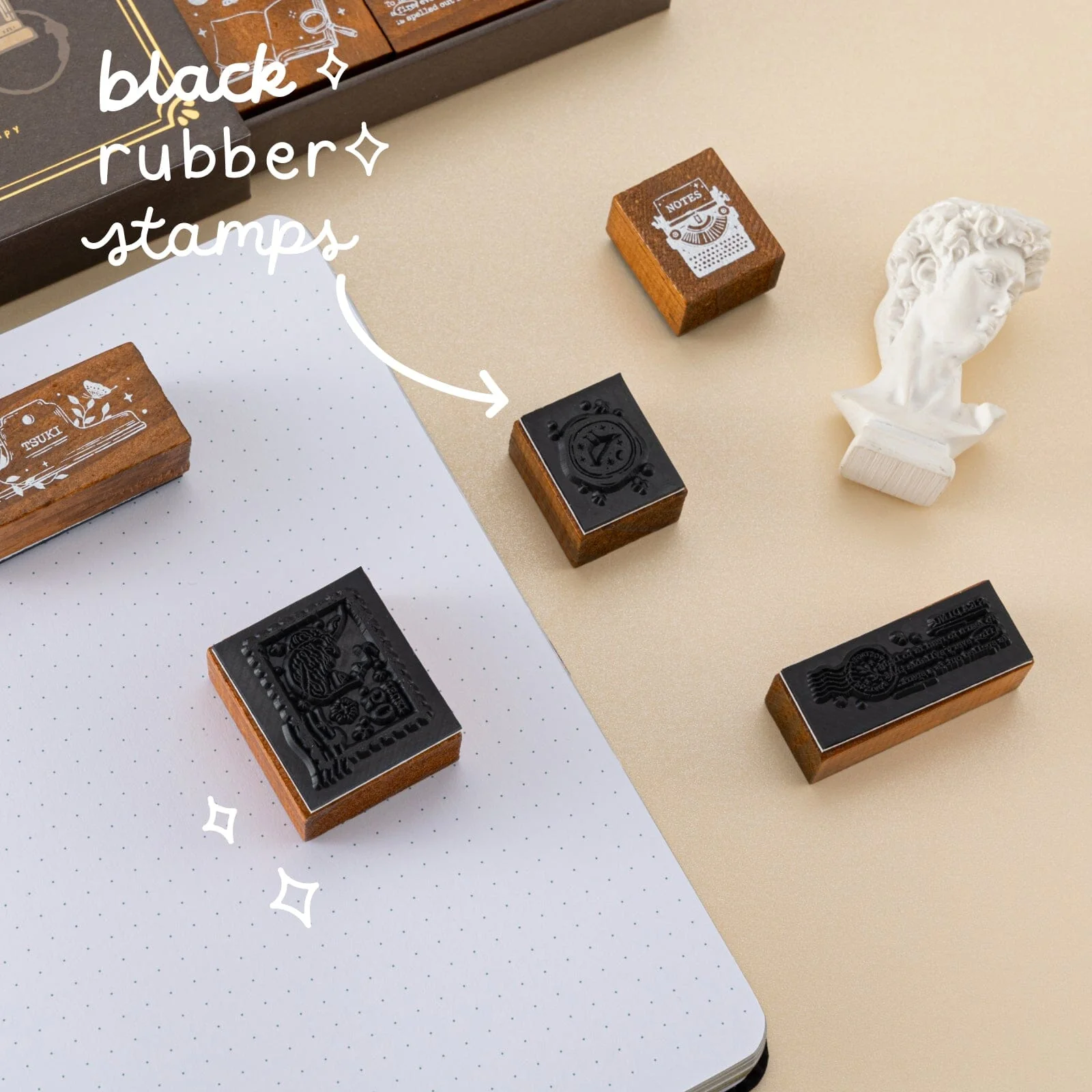 Tsuki ‘Dark Academia’ Stamp Set ☾ - Image 5
