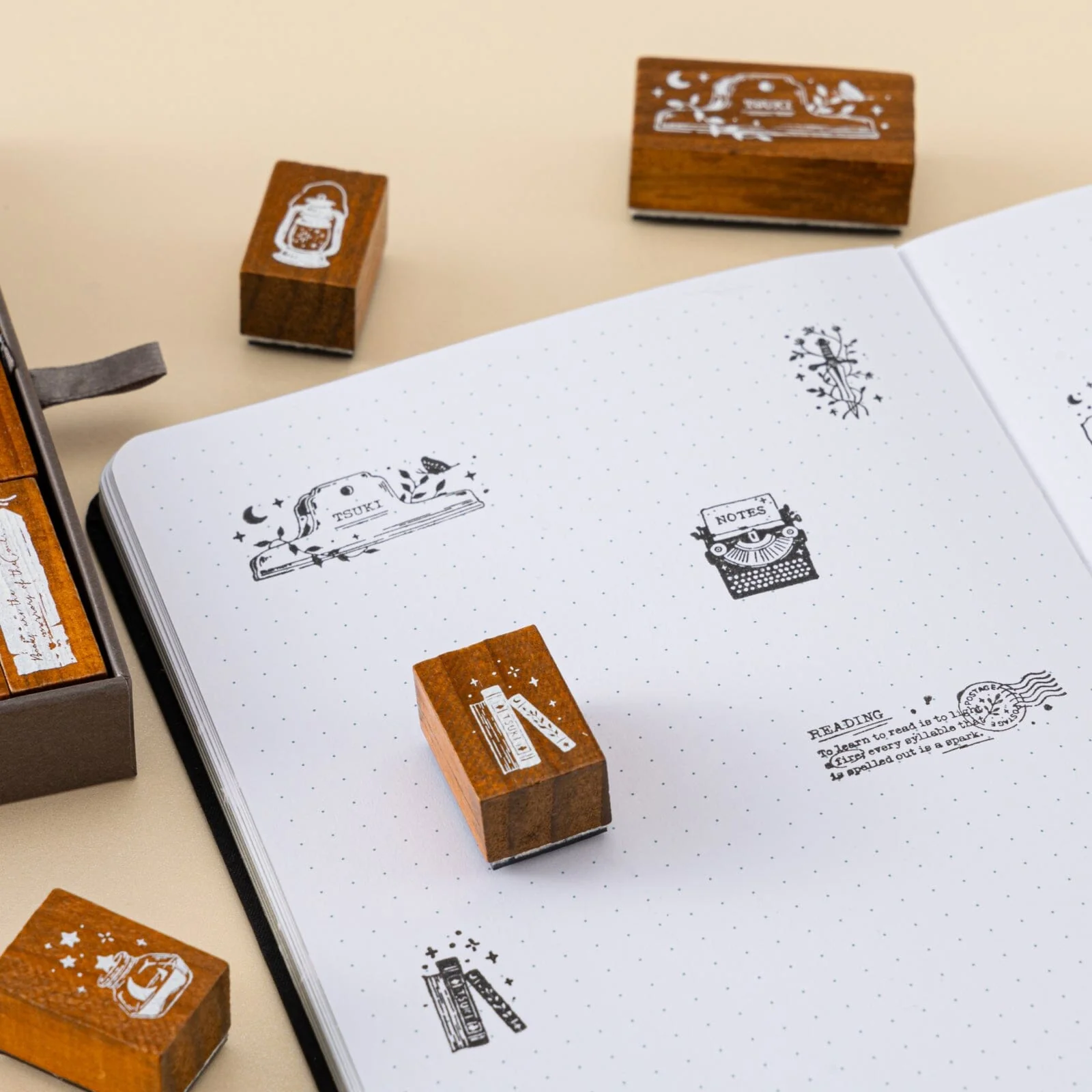 Tsuki ‘Dark Academia’ Stamp Set ☾ - Image 7
