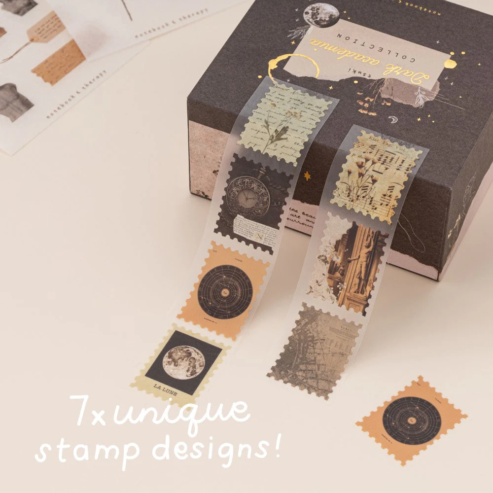 Tsuki ‘Dark Academia’ Washi Tape Set ☾ - Image 10