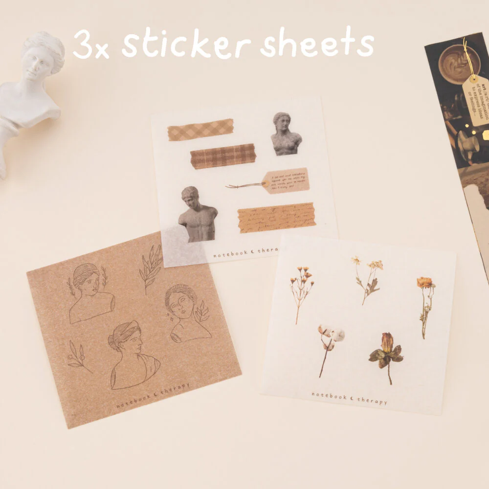 Tsuki ‘Dark Academia’ Washi Tape Set ☾ - Image 14
