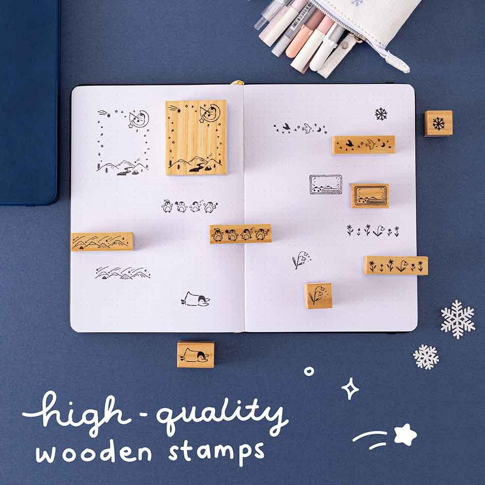 Tsuki ‘Dreams of Snow’ Bullet Journal Stamp Set ☾ - Image 4