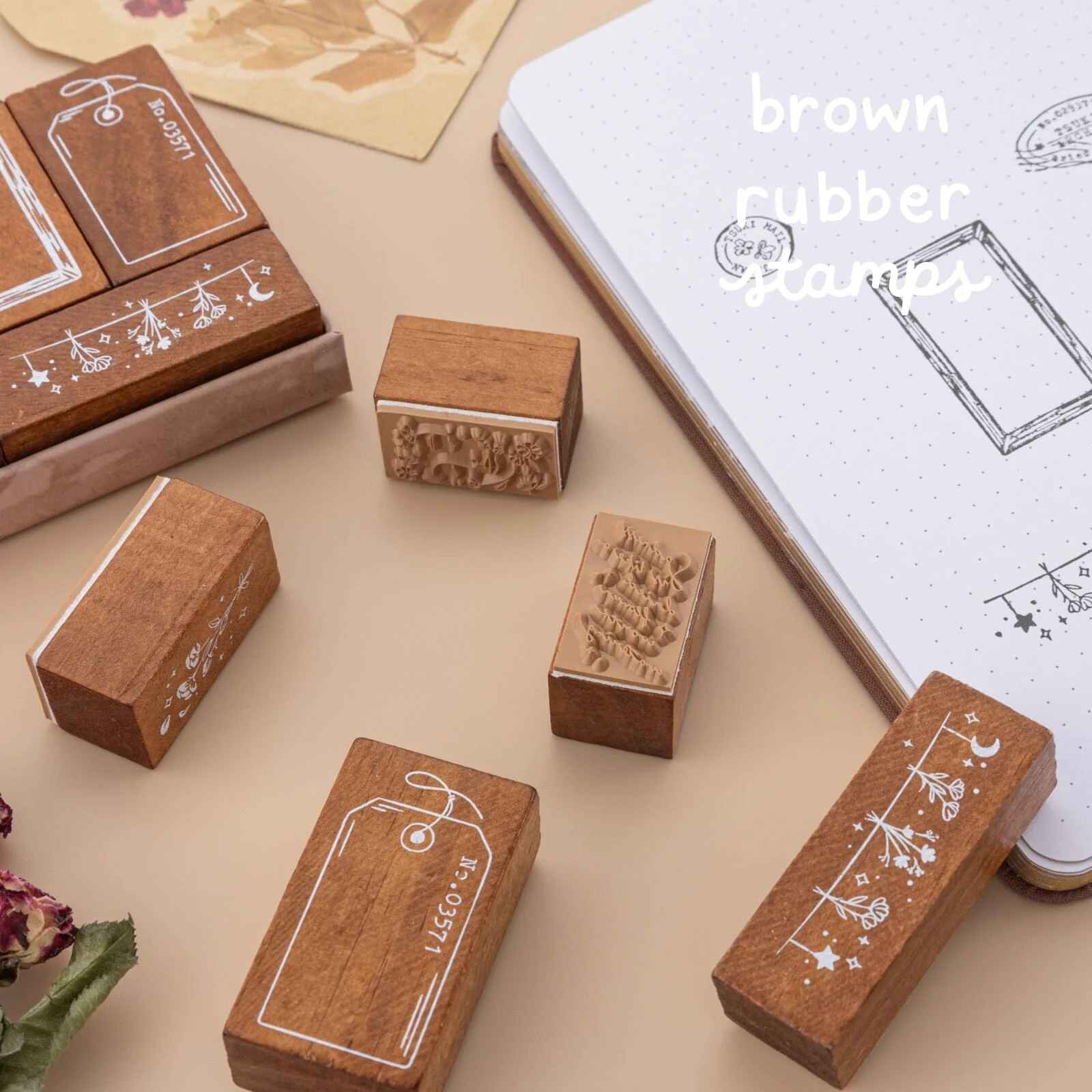 Tsuki ‘Dried Flowers’ Bullet Journal Stamp Set ☾ - Image 4