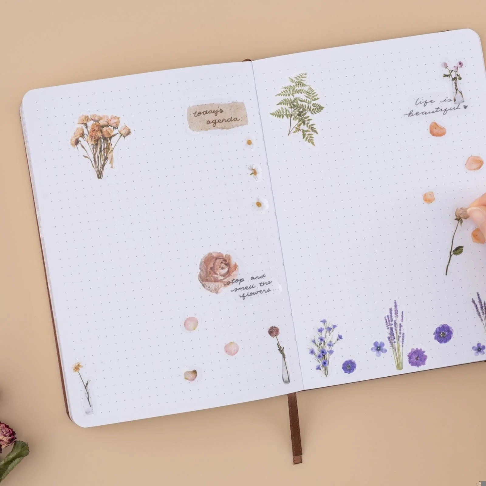 Tsuki ‘Dried Flowers’ Transparent Sticker Set ☾ - Image 4