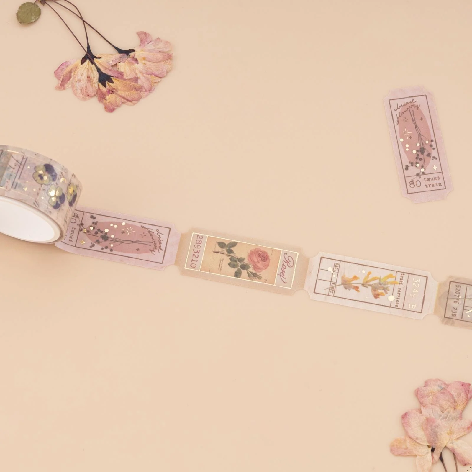 Tsuki ‘Dried Flowers’ Washi Tape Set ☾ - Image 15