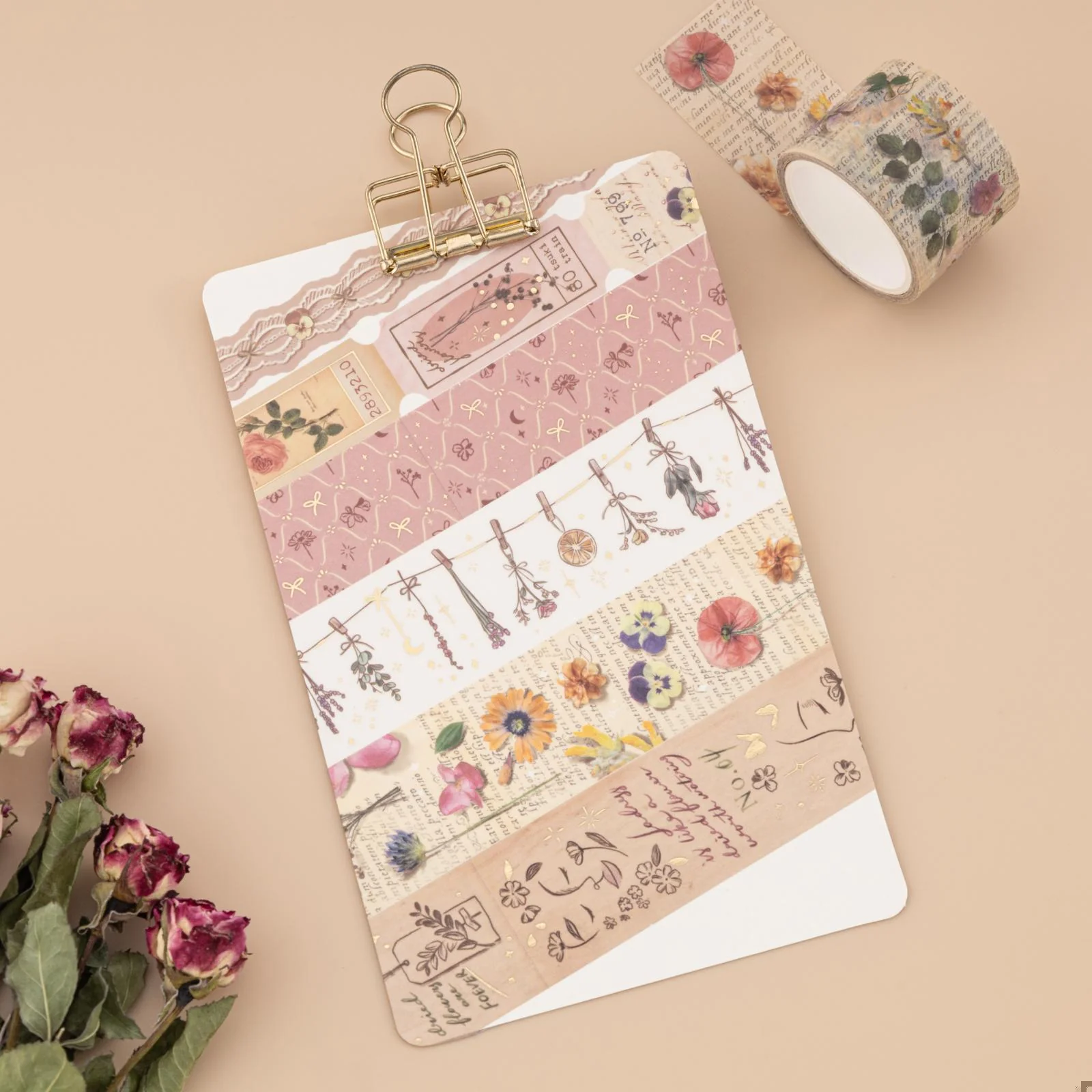 Tsuki ‘Dried Flowers’ Washi Tape Set ☾ - Image 7