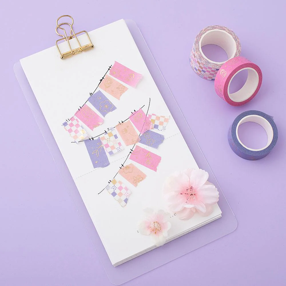 Tsuki 'Floral' Washi Tapes + Stickers Set ☾ - Image 7