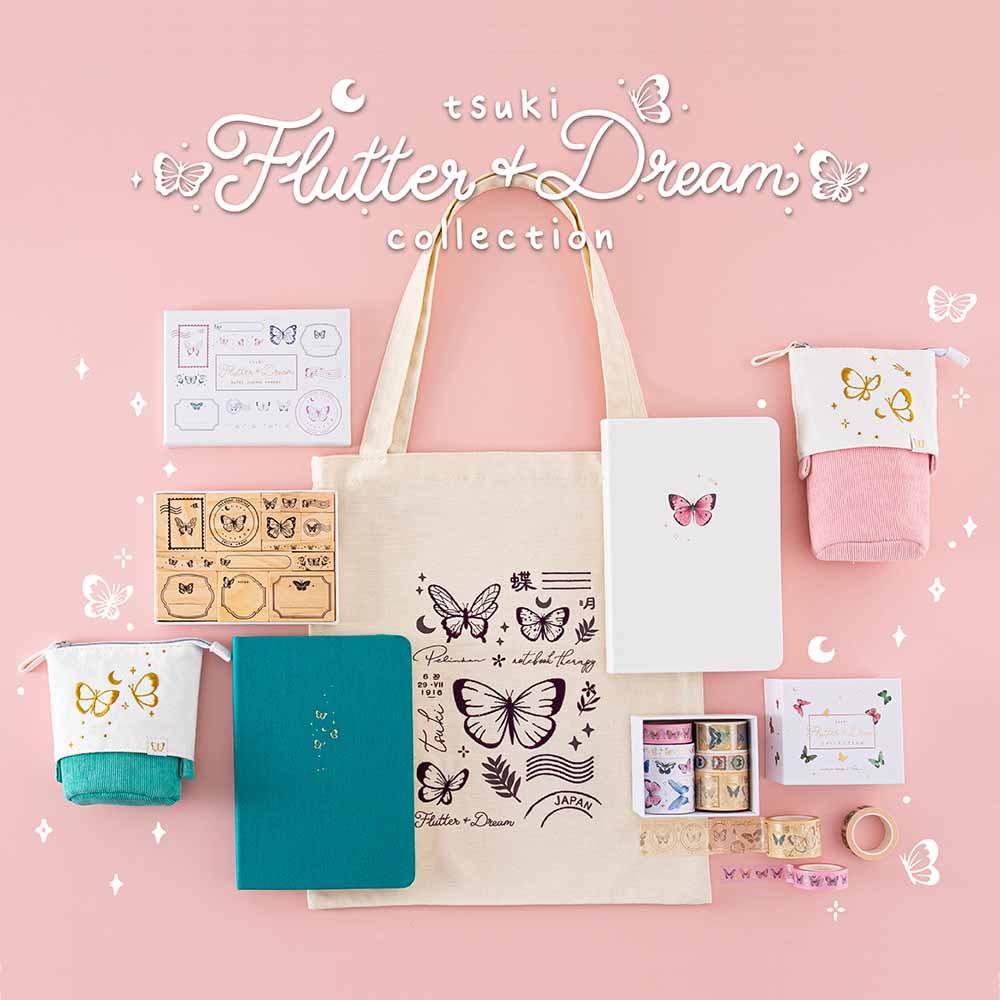 Tsuki ‘Flutter + Dream’ Bullet Journal Stamp Set by Notebook Therapy x Pelinkan ☾ - Image 12