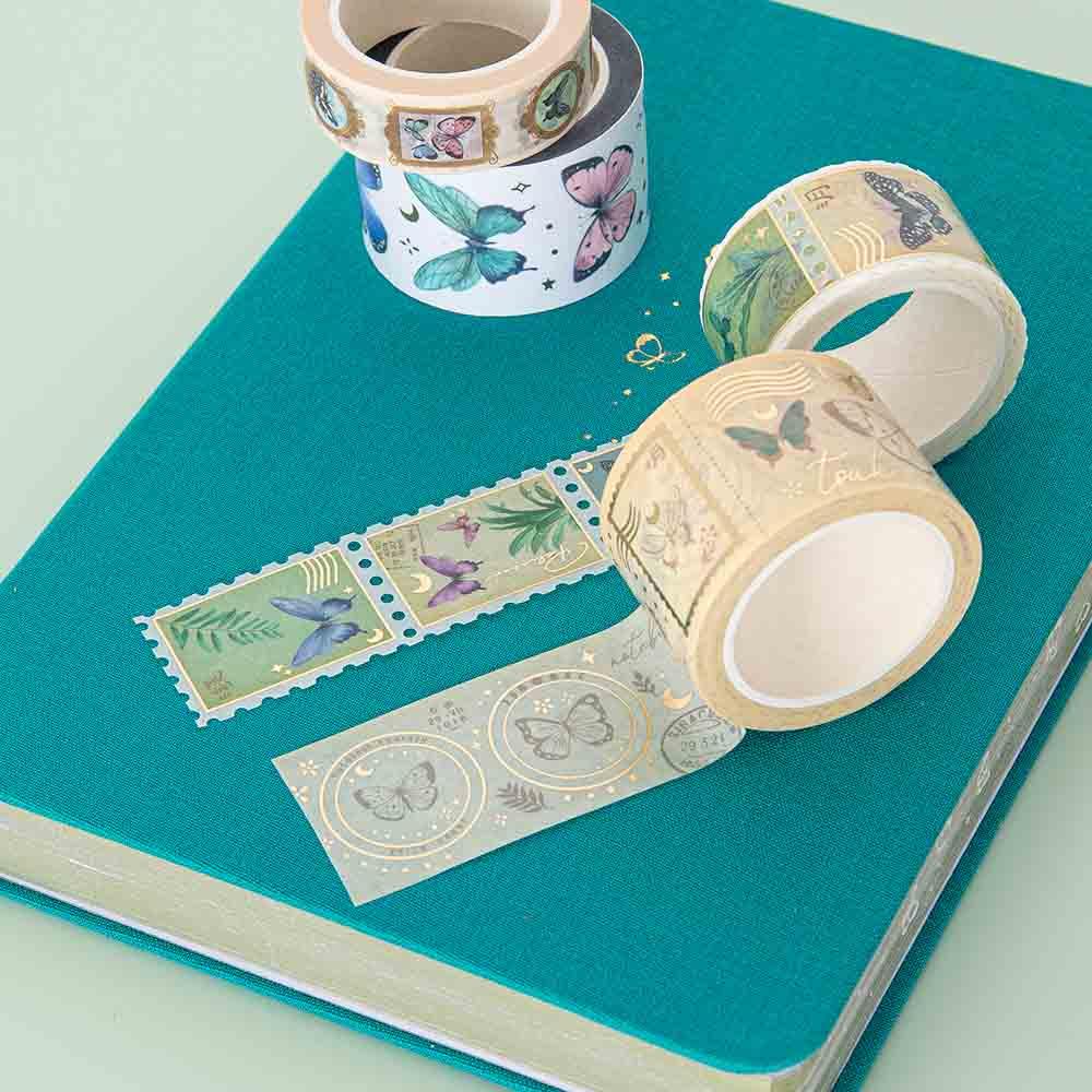 Tsuki ‘Flutter + Dream’ Washi Tape Set by Notebook Therapy x Pelinkan ☾ - Image 12