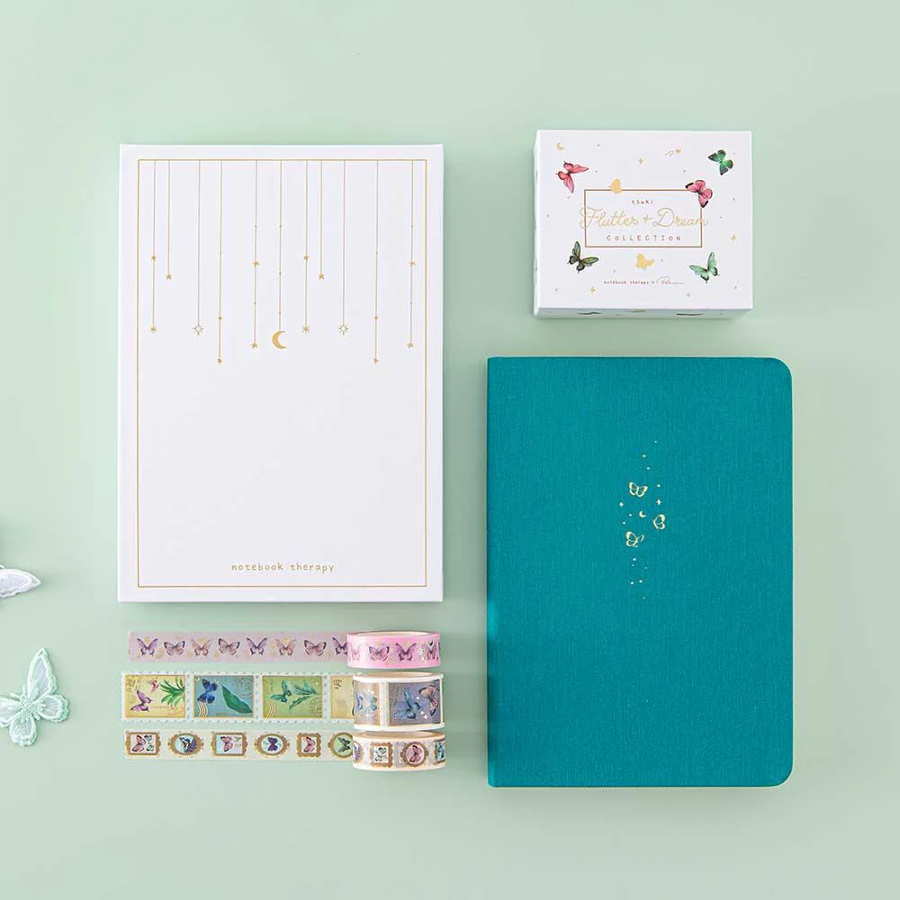 Tsuki ‘Flutter + Dream’ Washi Tape Set by Notebook Therapy x Pelinkan ☾ - Image 14