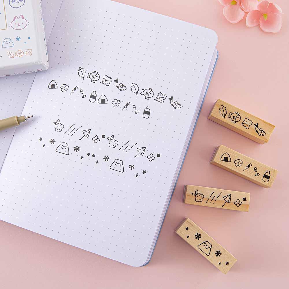 Tsuki ‘Four Seasons’ Bullet Journal Stamp Set ☾ @milkkoyo x NotebookTherapy - Image 11