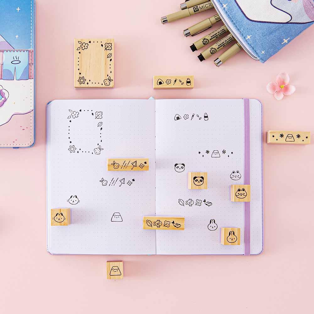 Tsuki ‘Four Seasons’ Bullet Journal Stamp Set ☾ @milkkoyo x NotebookTherapy - Image 3