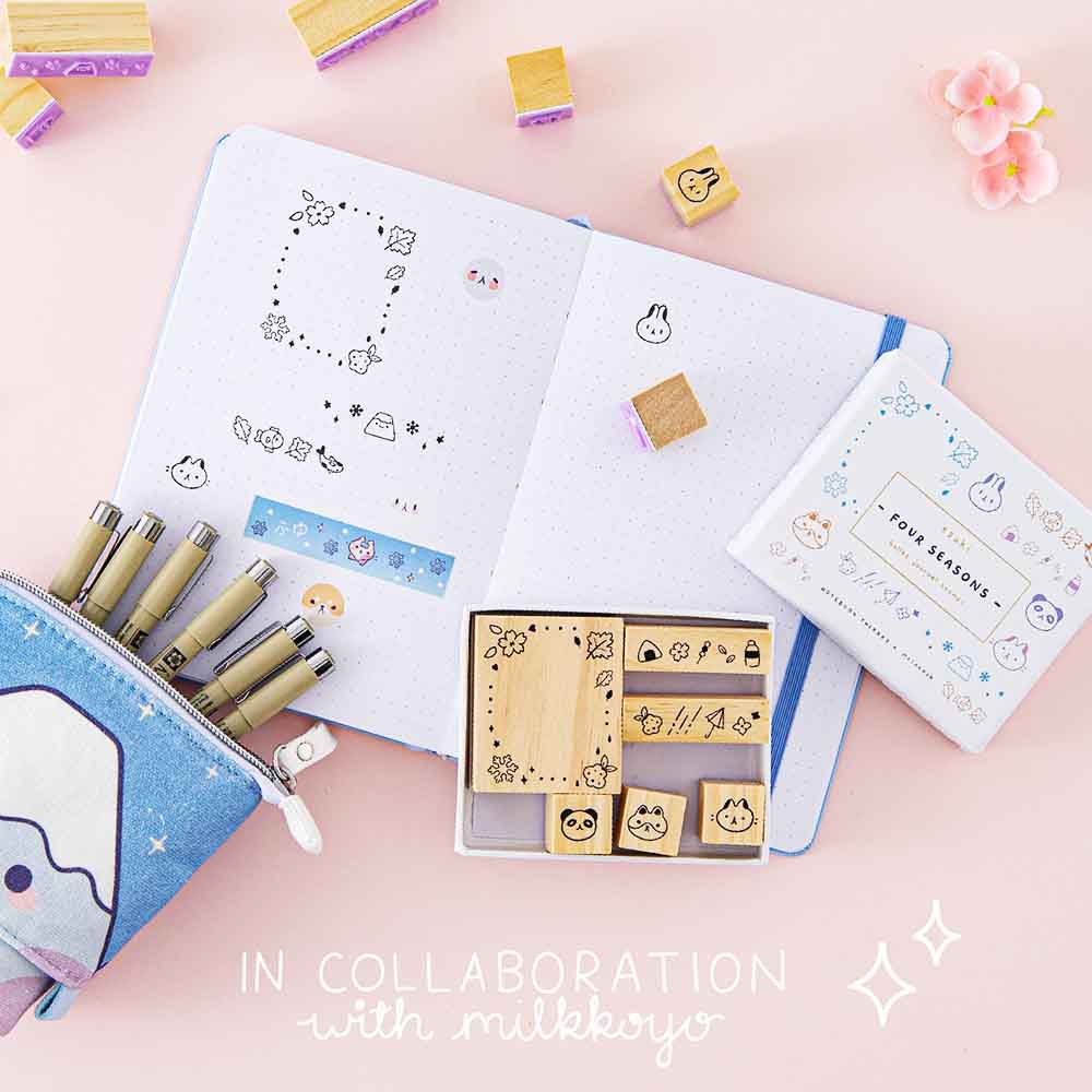 Tsuki ‘Four Seasons’ Bullet Journal Stamp Set ☾ @milkkoyo x NotebookTherapy - Image 6