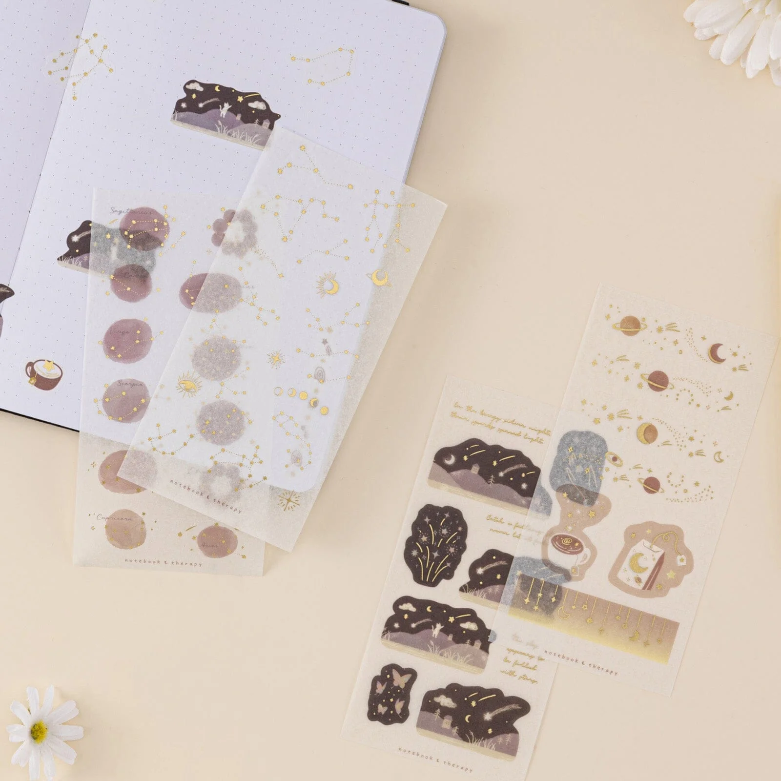 Tsuki ‘Galaxy + Stars’ Sticker Set ☾ - Image 2