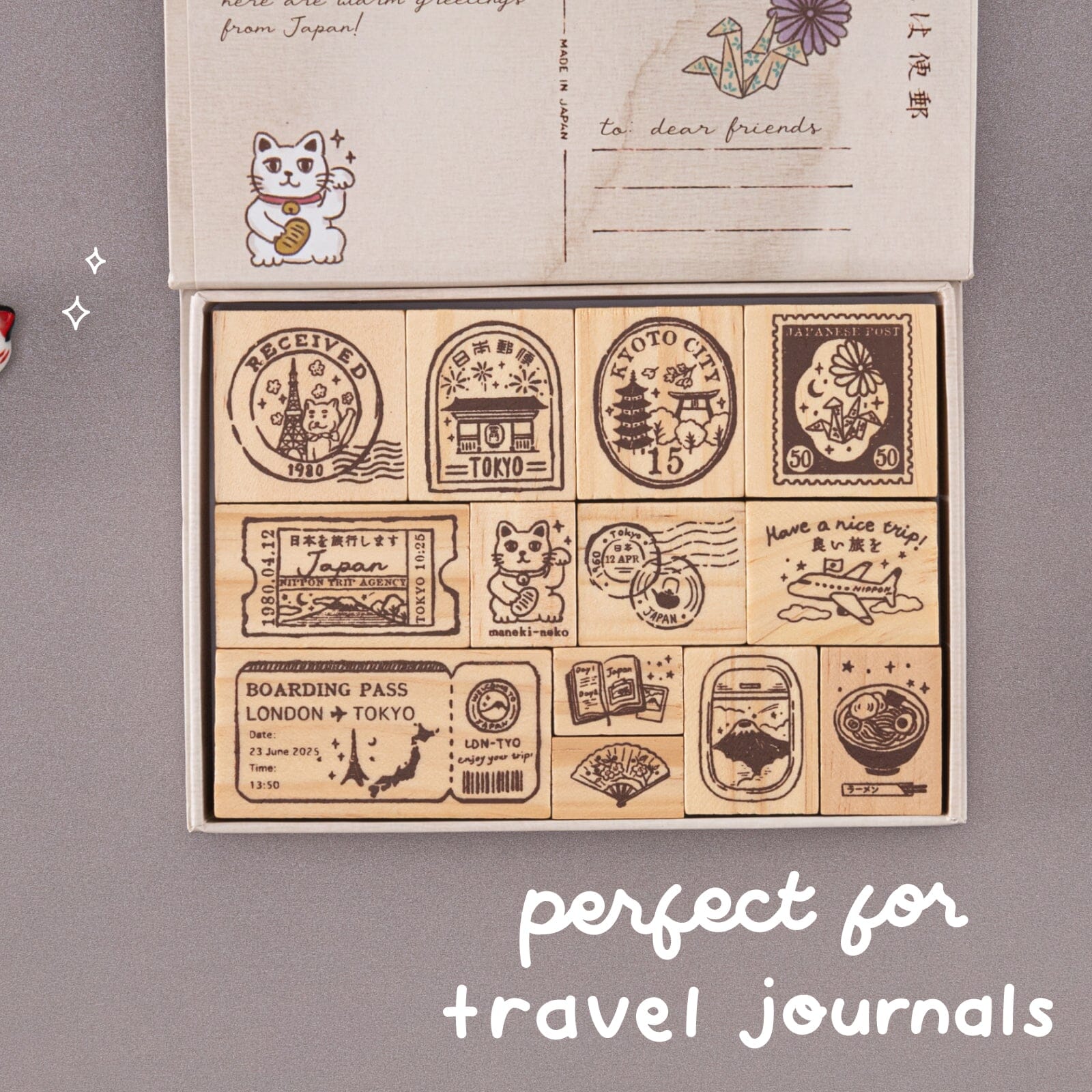 Tsuki ‘Journey in Japan’ Bullet Journal Stamp Set ☾ - Image 2
