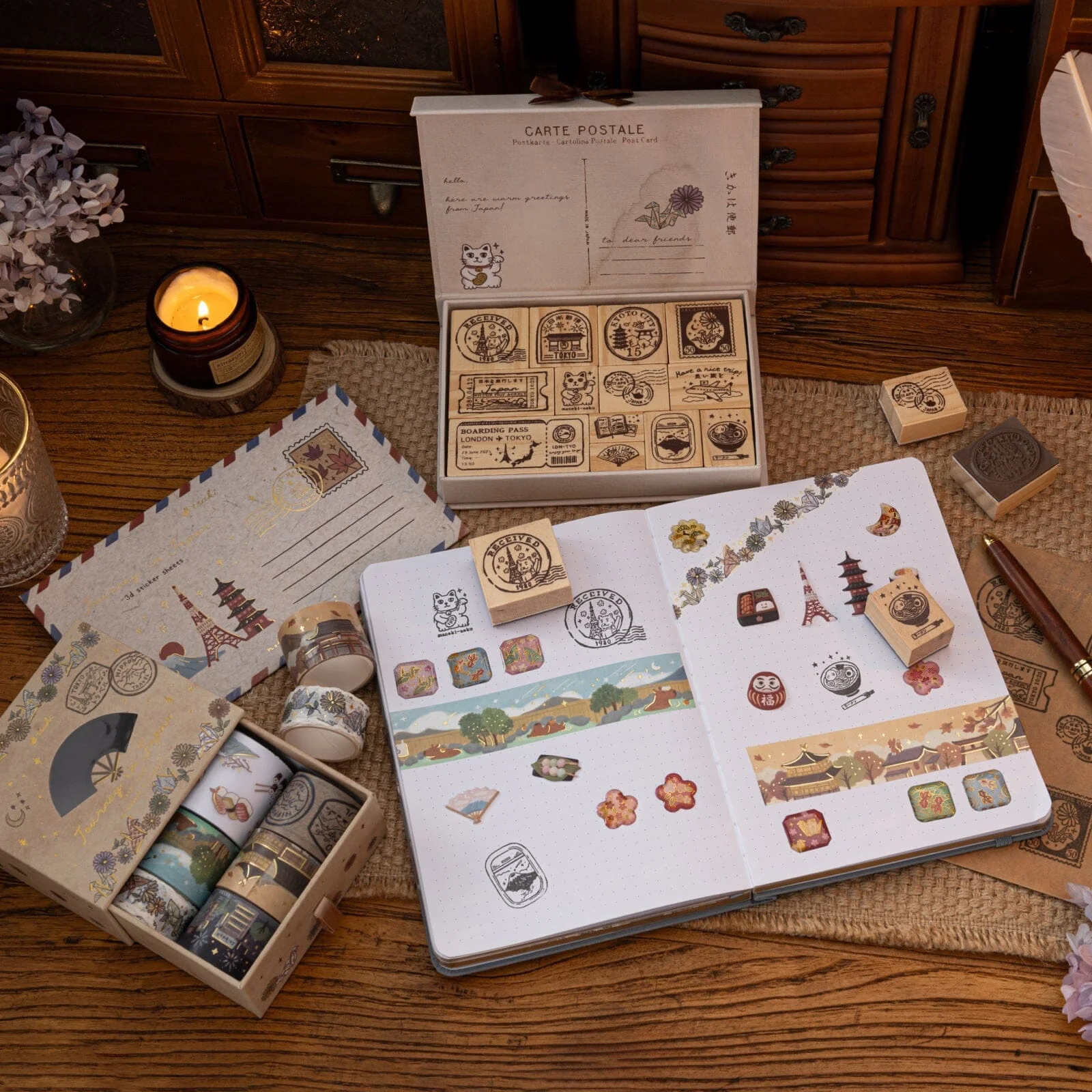 Tsuki ‘Journey in Japan’ Bullet Journal Stamp Set ☾ - Image 5