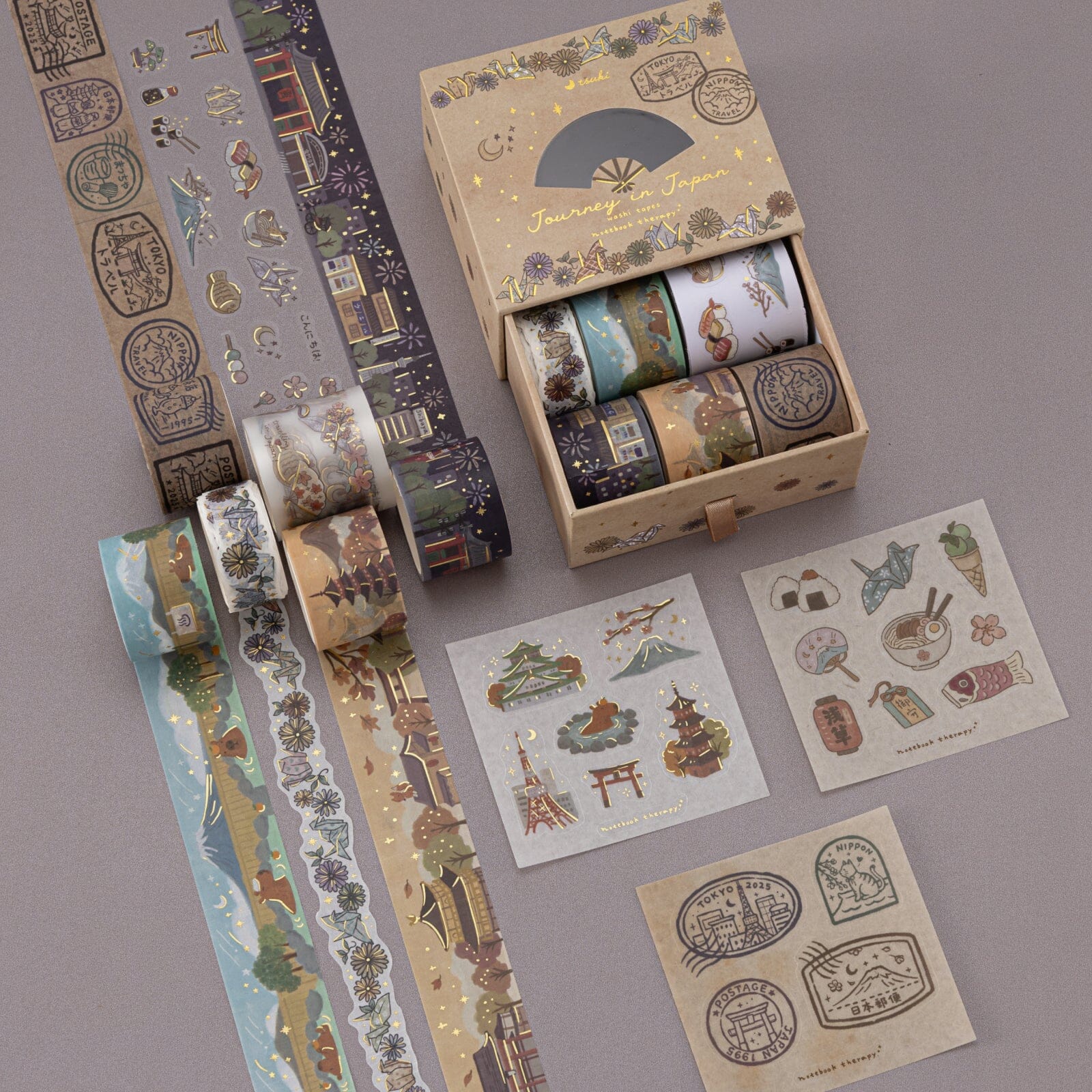 Tsuki ‘Journey in Japan’ Washi Tape Set ☾ - Image 15
