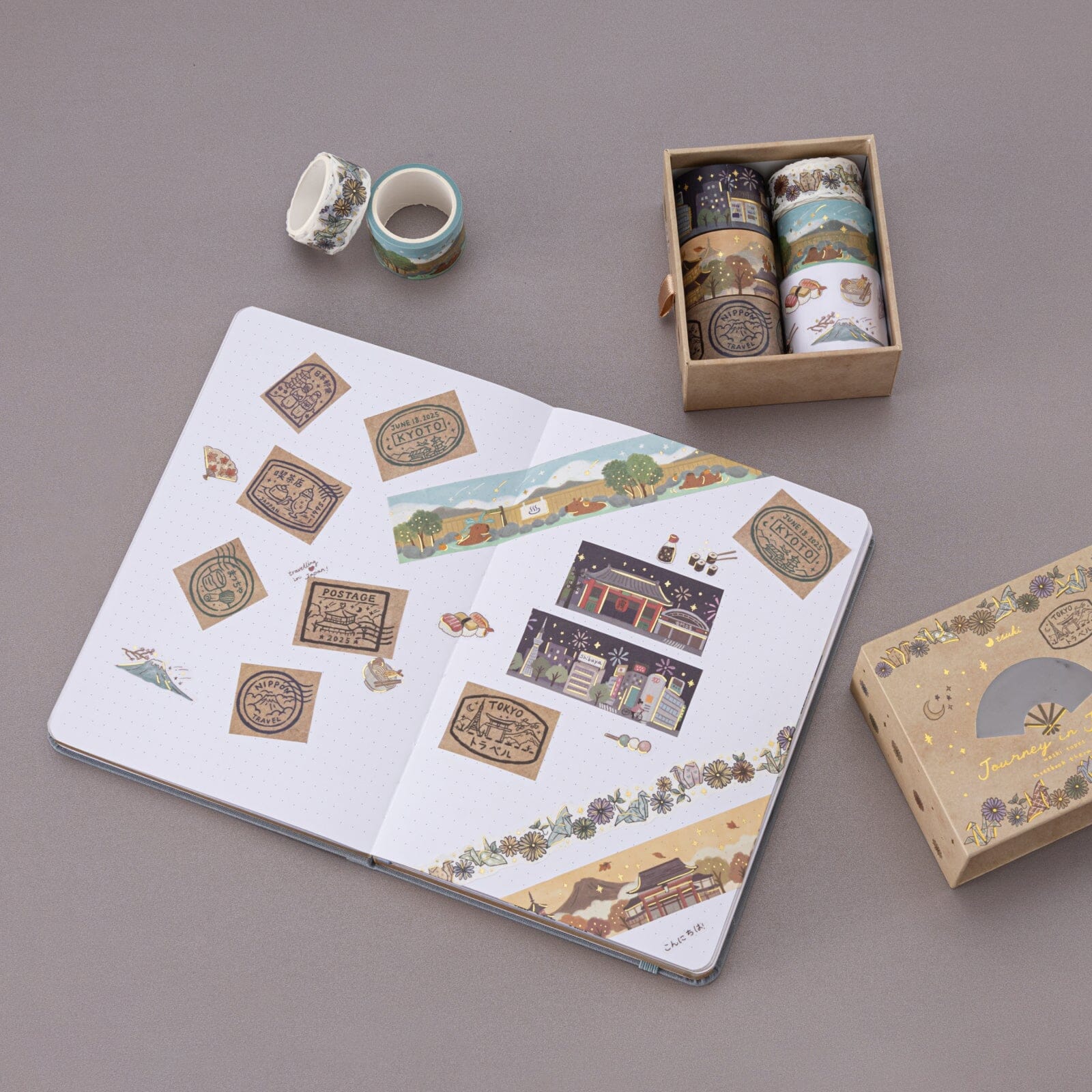 Tsuki ‘Journey in Japan’ Washi Tape Set ☾ - Image 16