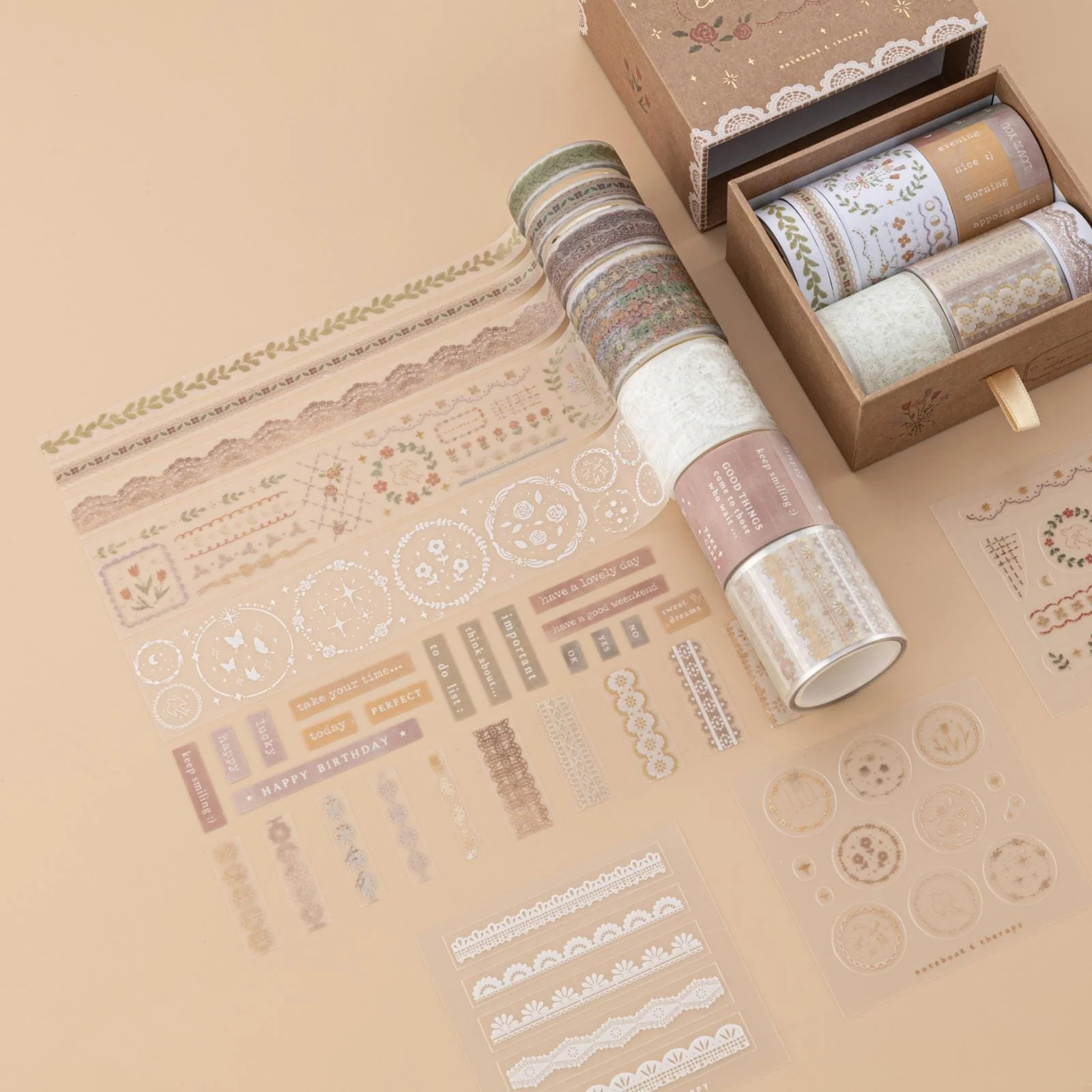 Tsuki ‘Lace Dreams’ Washi Tape Set ☾ - Image 14