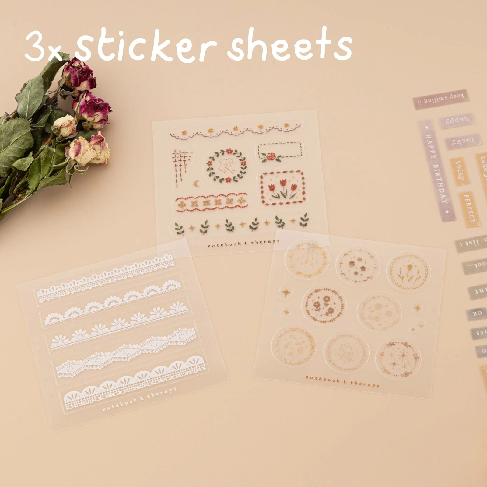 Tsuki ‘Lace Dreams’ Washi Tape Set ☾ - Image 9