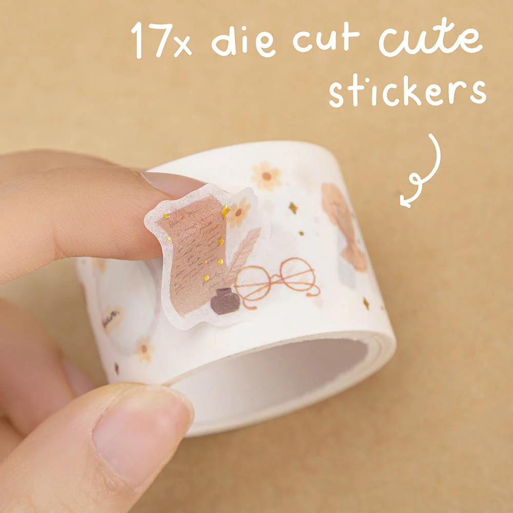 Tsuki ‘Light Academia’ Washi Tape Set ☾ - Image 6