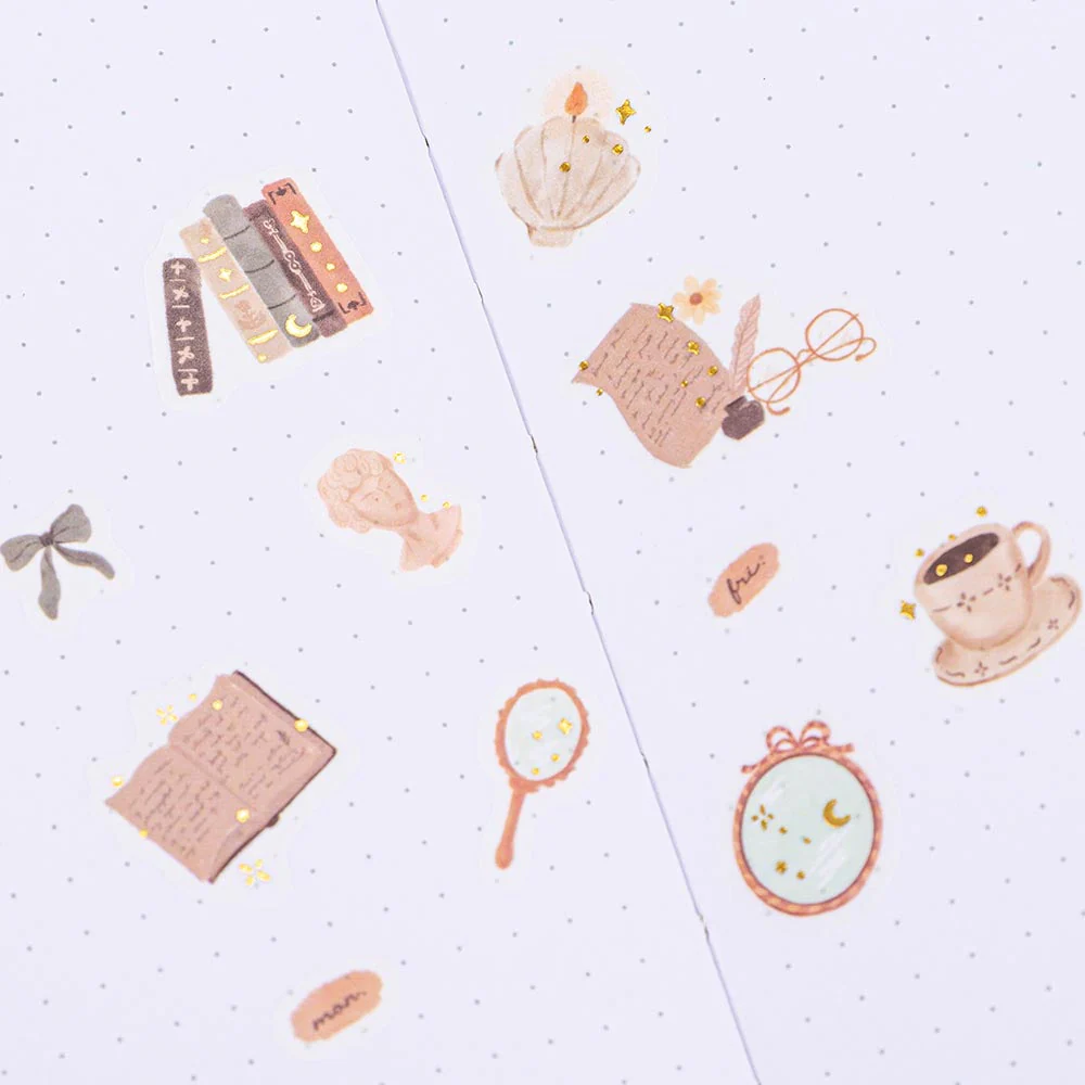 Tsuki ‘Light Academia’ Washi Tape Set ☾ - Image 7