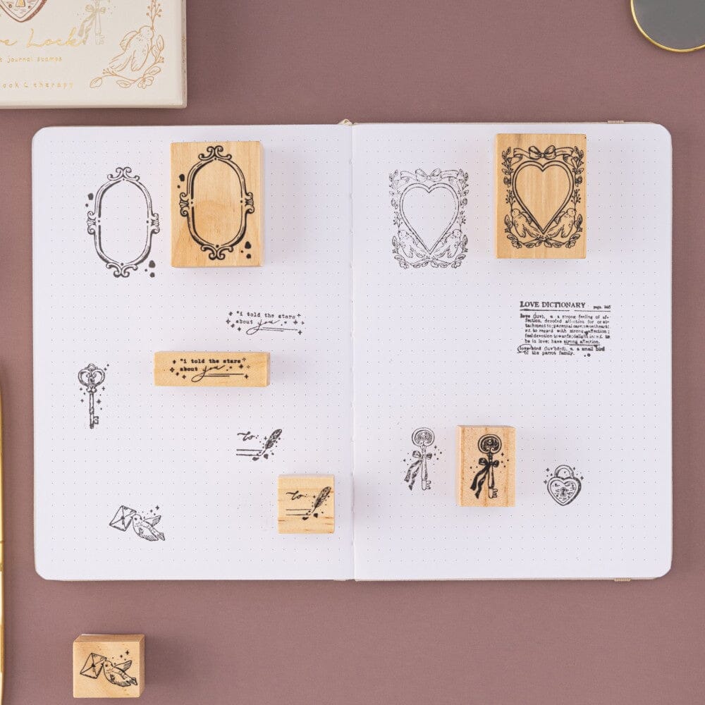 Tsuki ‘Love Lock’ Bullet Journal Stamp Set ☾ - Image 8