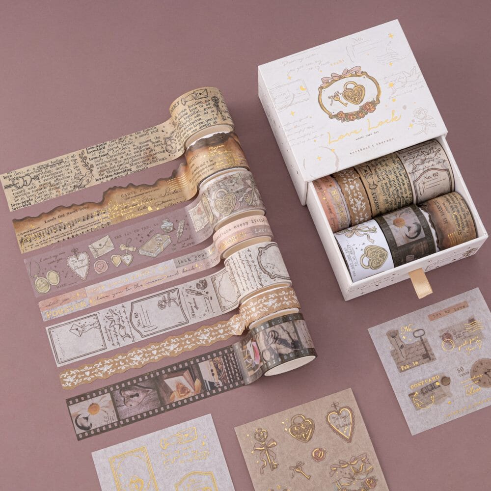 Tsuki ‘Love Lock’ Washi Tape Set ☾ - Image 18